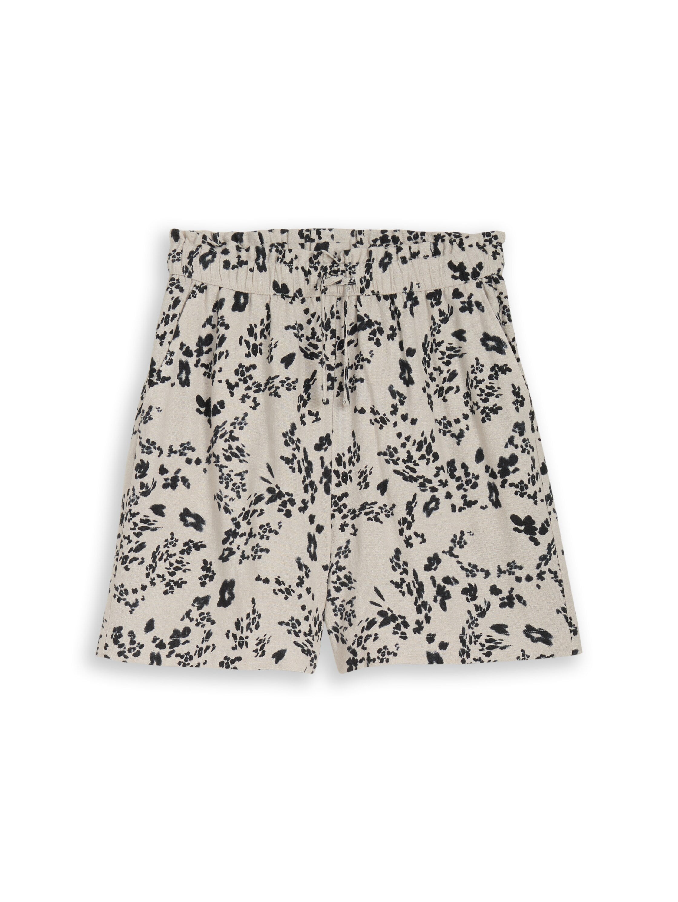 Tom Tailor denim Damen Shorts Beige Black Flo