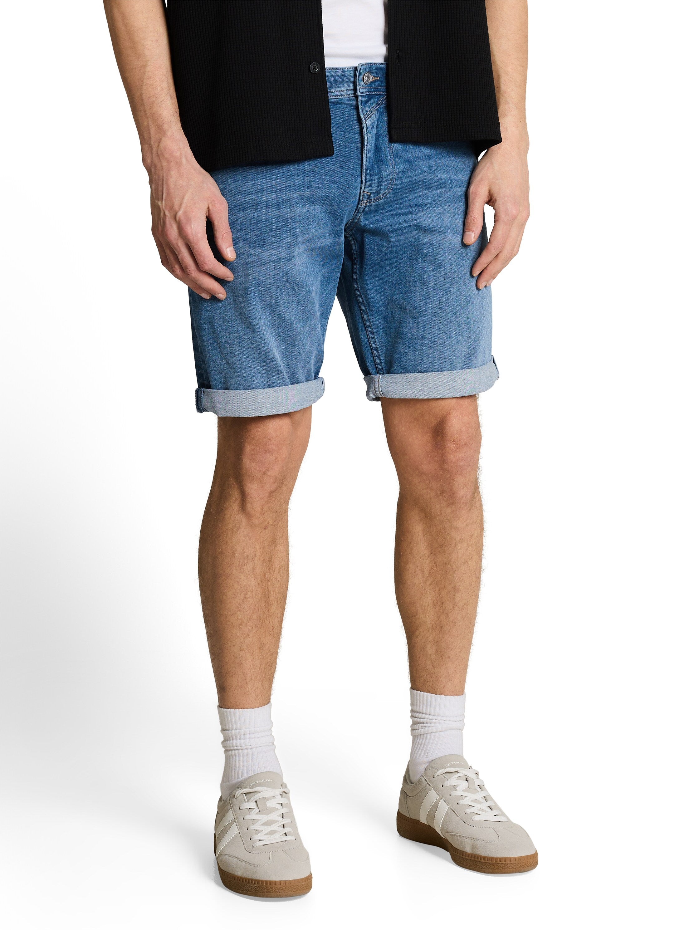 Tom Tailor denim Herren Shorts Mid Stone Brigh