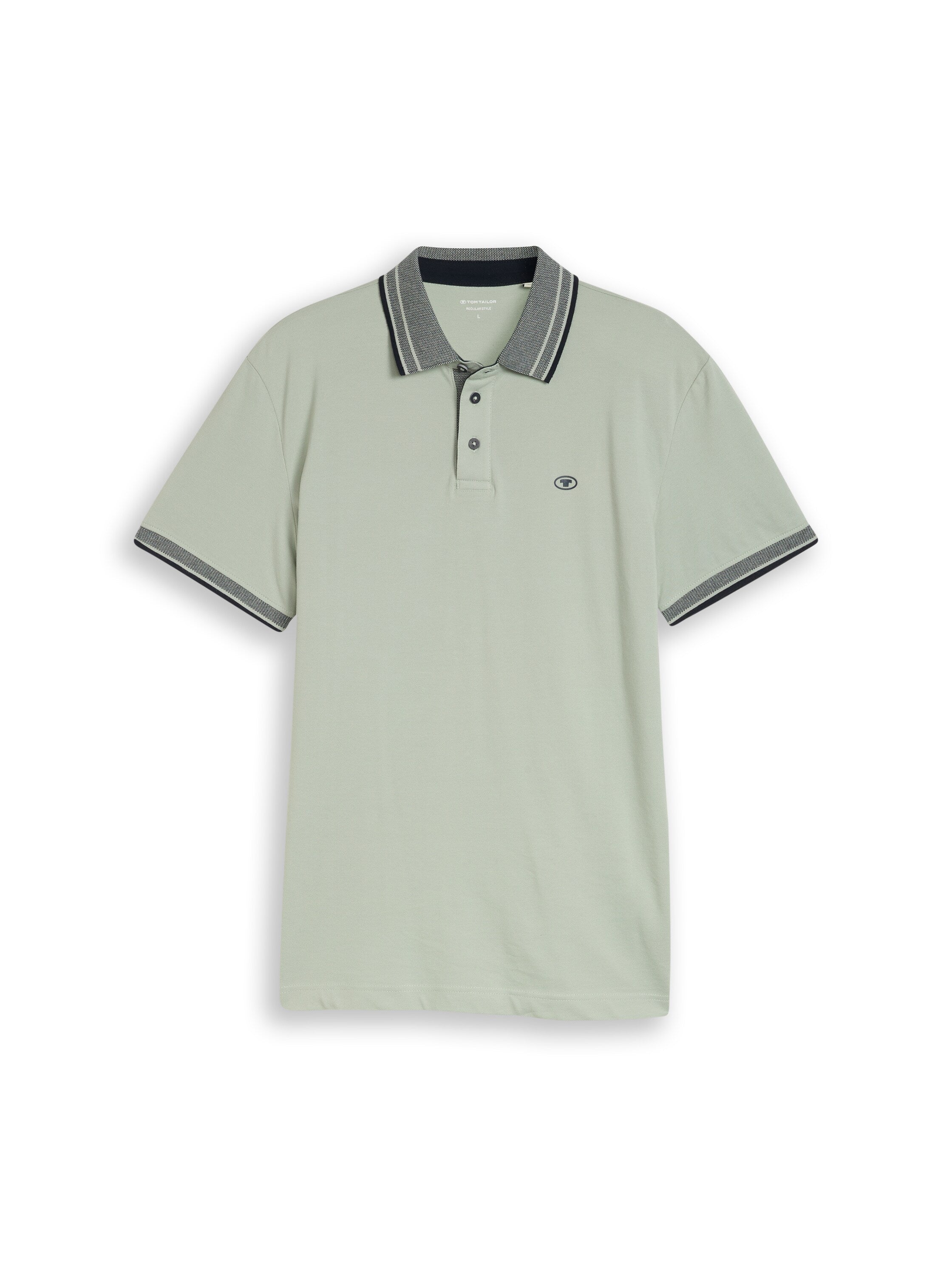 Tom Tailor Herren Polo-Shirts Soft Greyish Gr