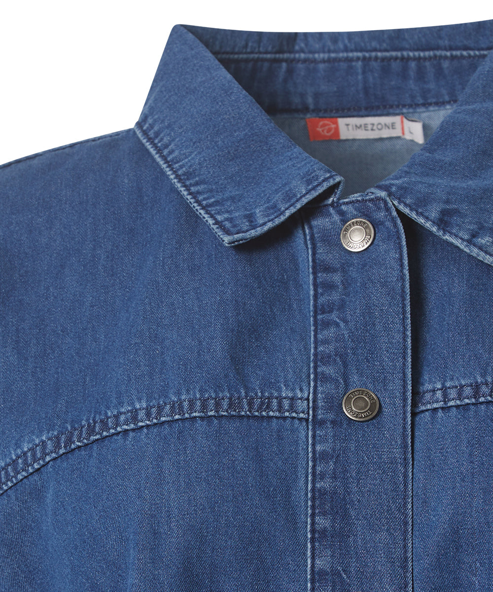 Timezone Damen Blusen Light Blu
