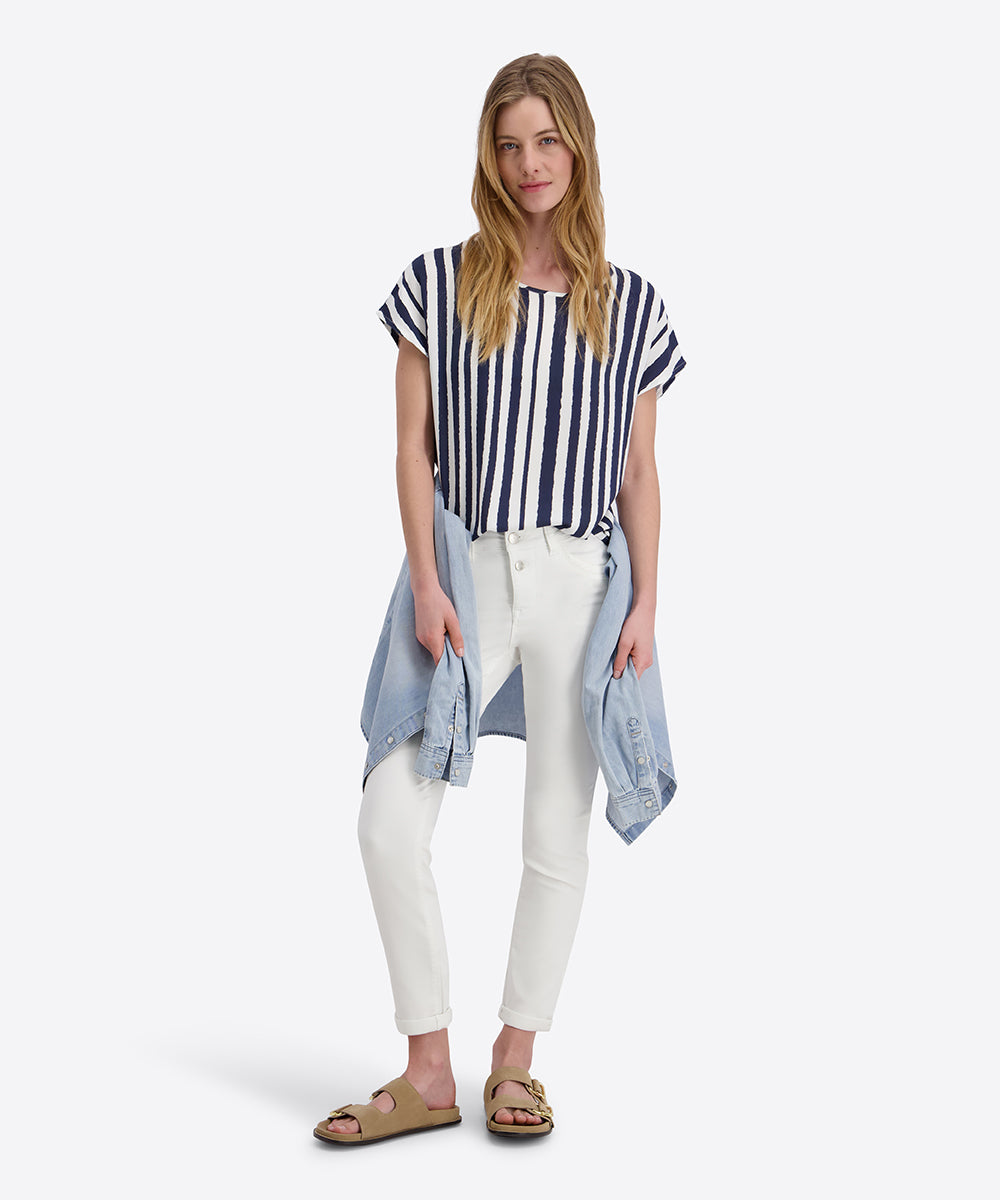 Timezone Damen Hosen Pure Whit