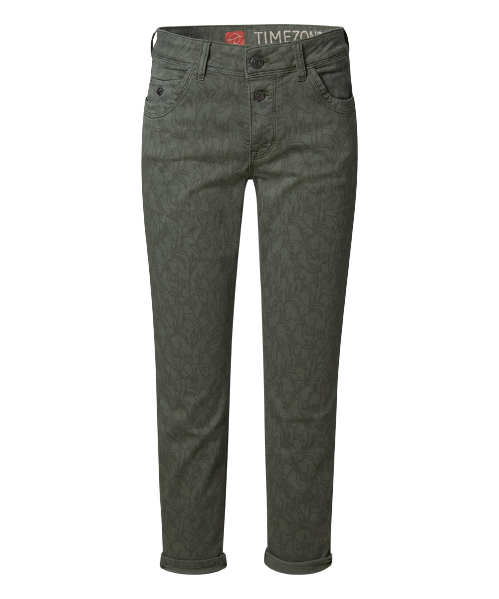 Timezone Damen Hosen Olive Ove