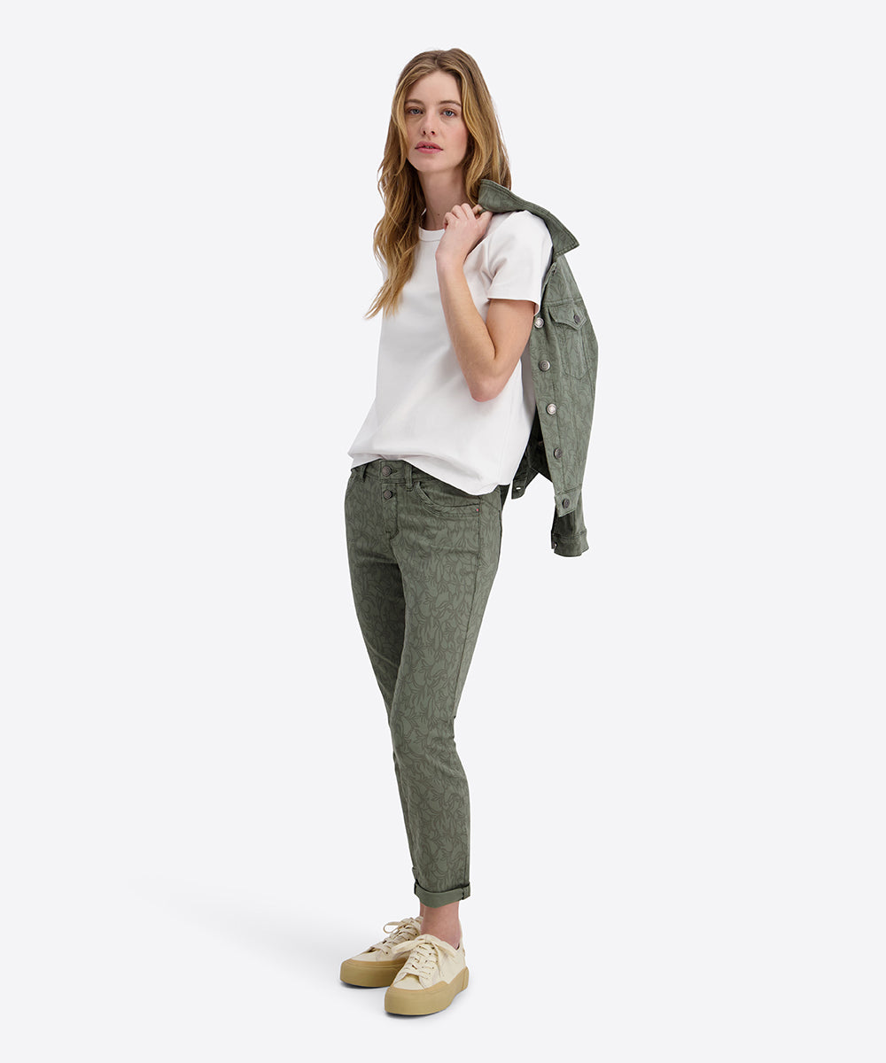 Timezone Damen Hosen Olive Ove