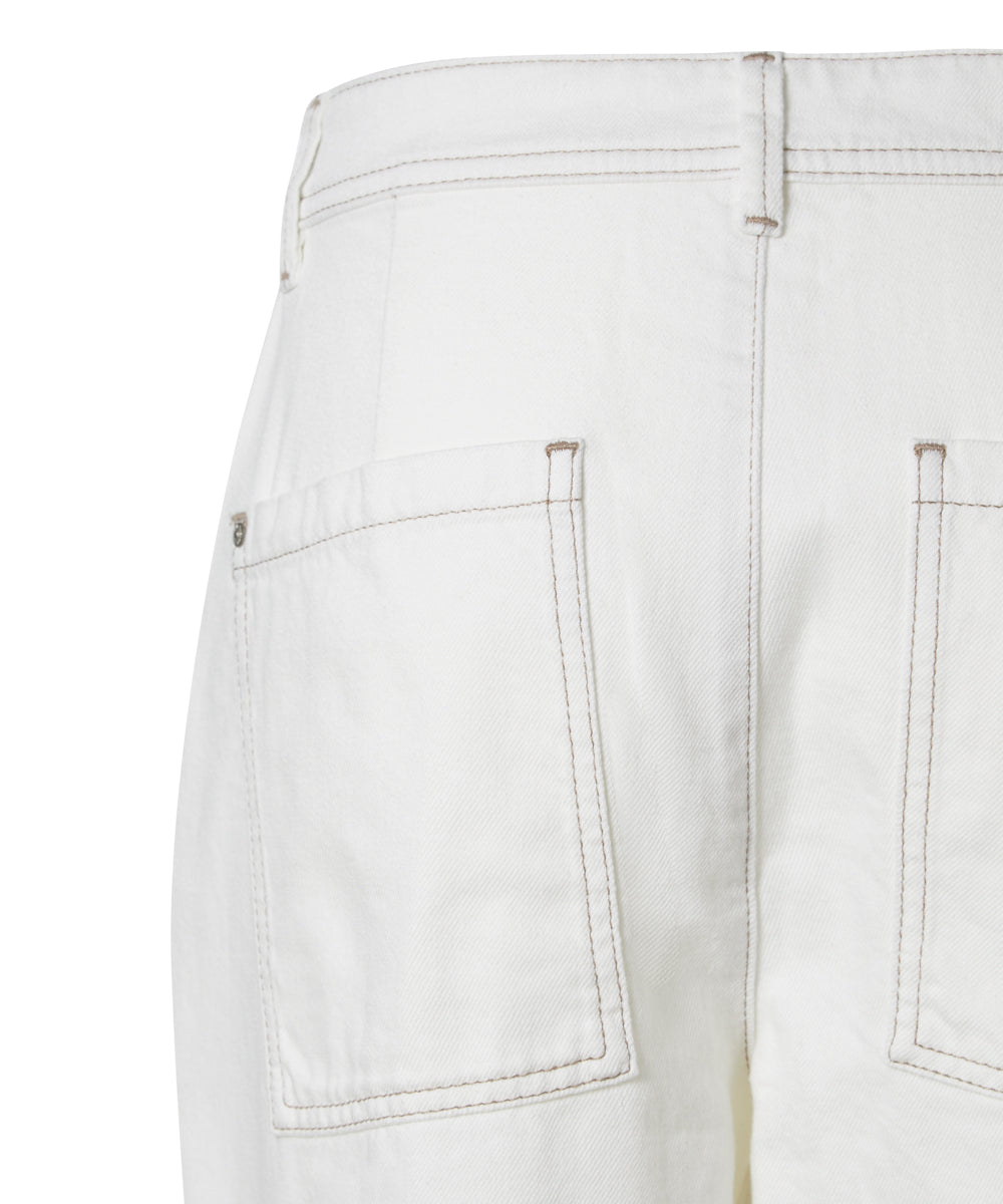 Timezone Damen Jeans Ecru Whit