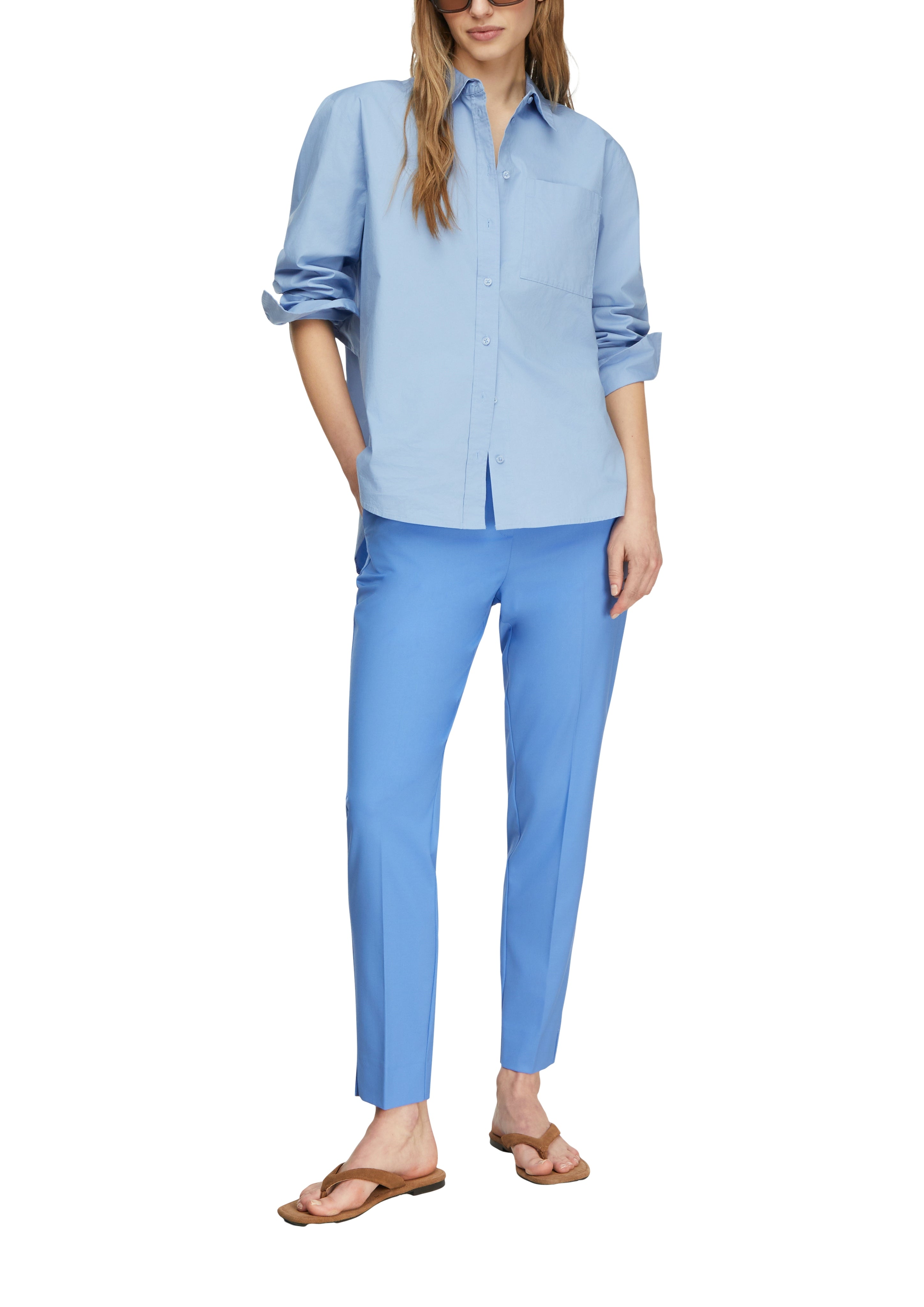 Comma Damen Hosen Blue