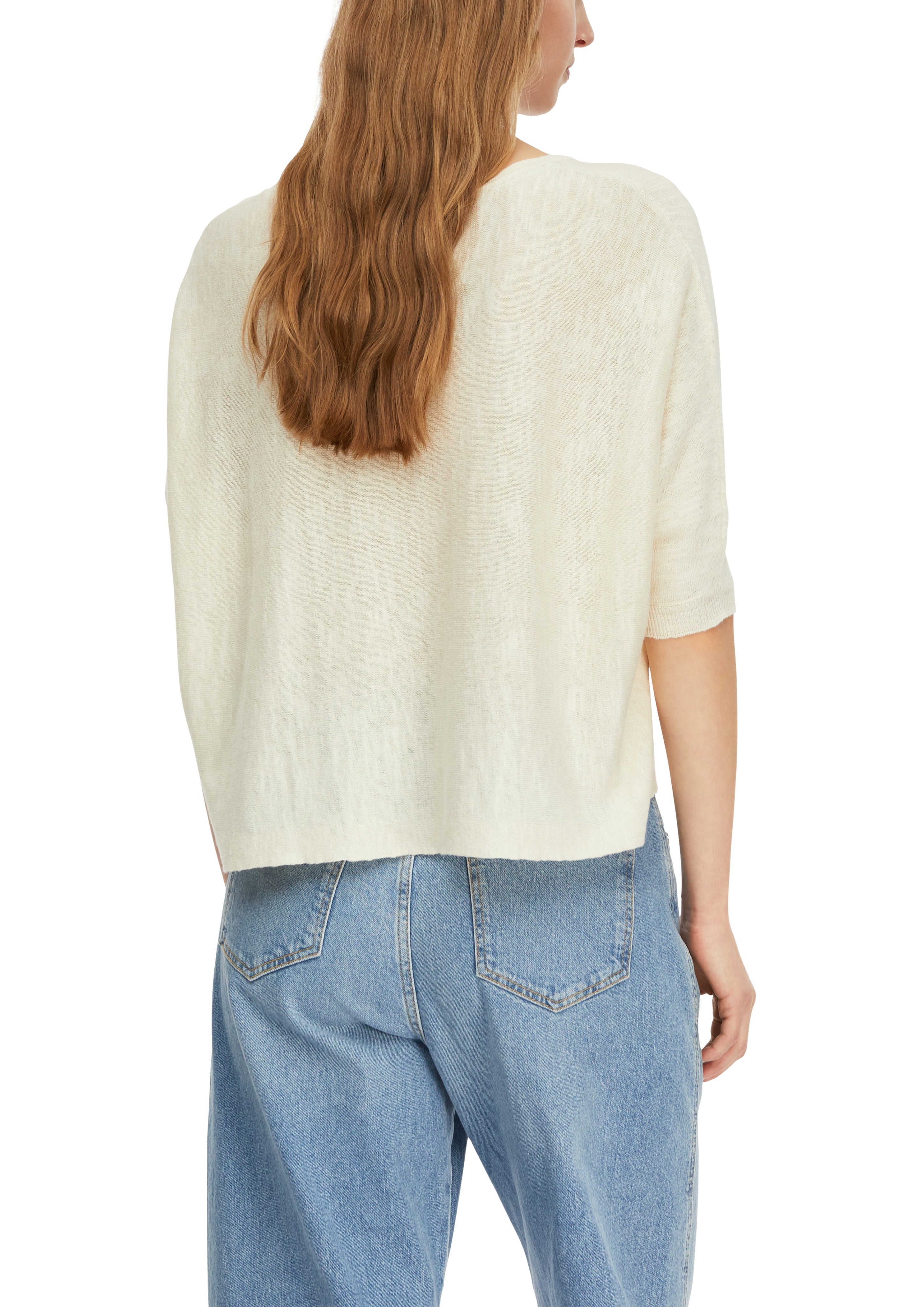 Comma Damen Pullover White