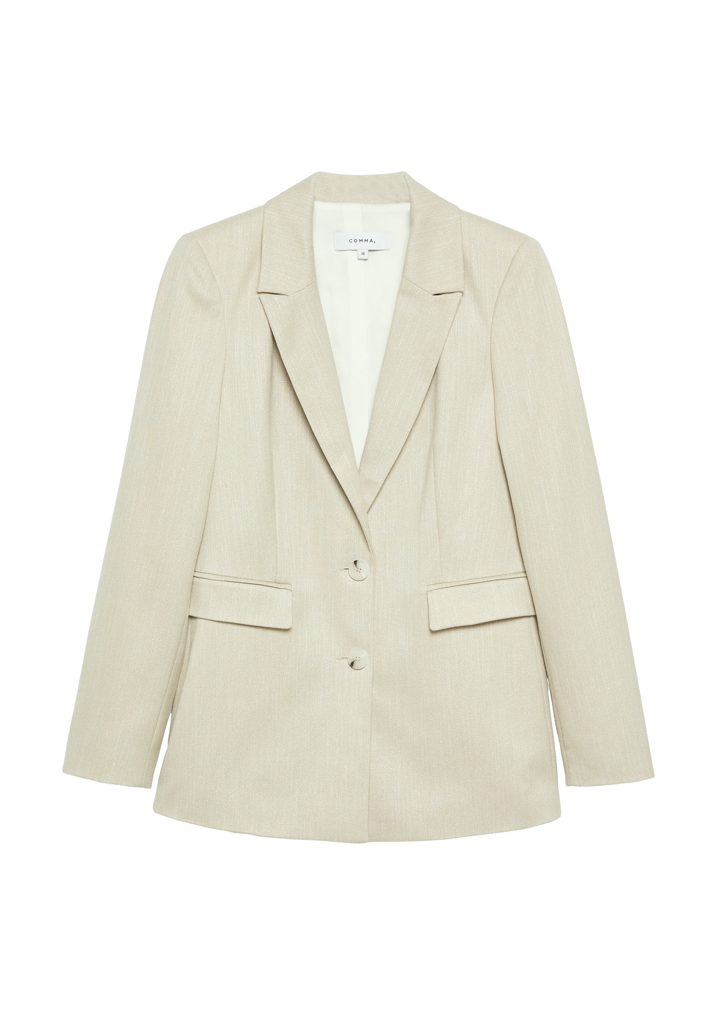 Comma Damen Blazer Grey/Black