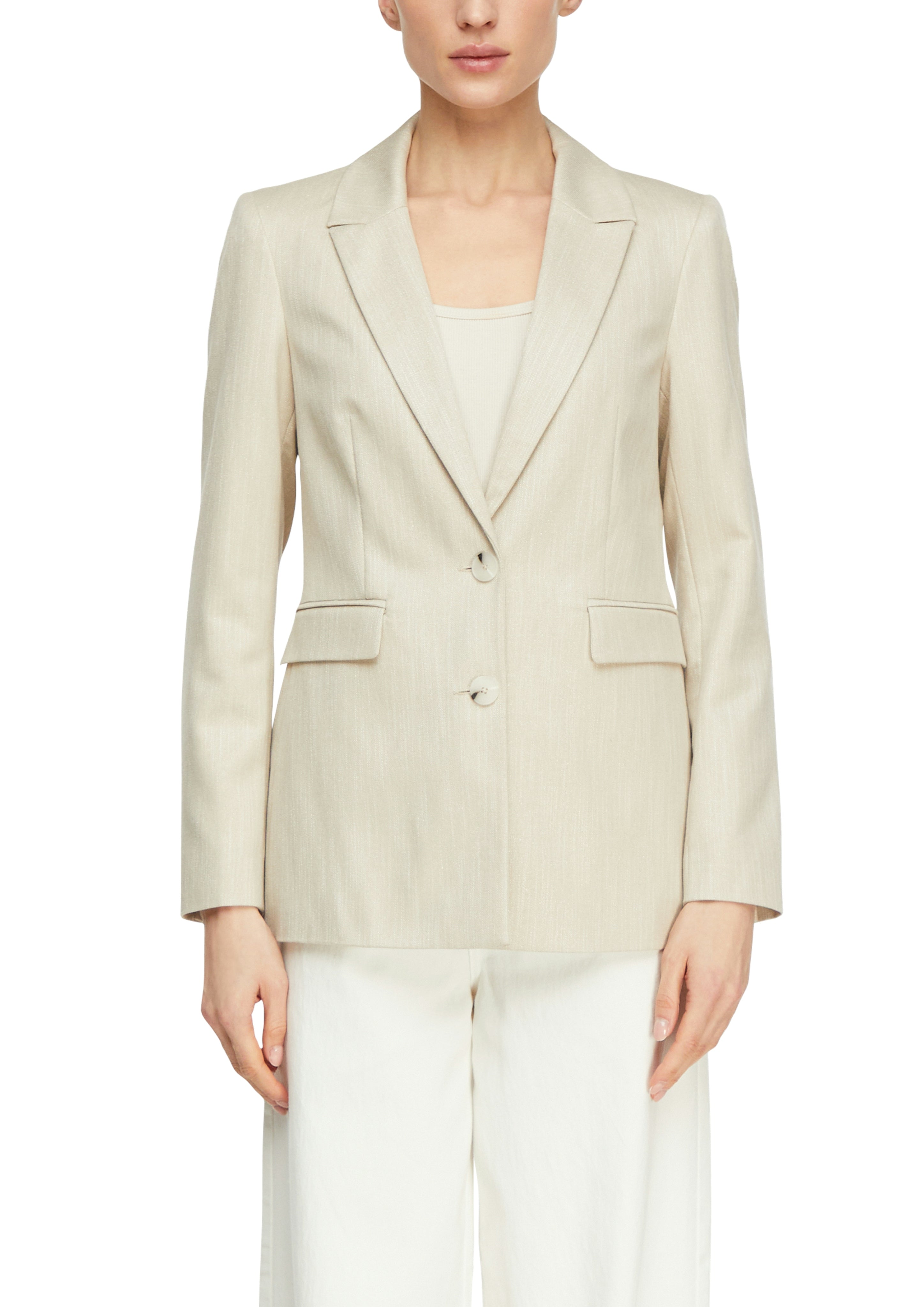 Comma Damen Blazer Grey/Black