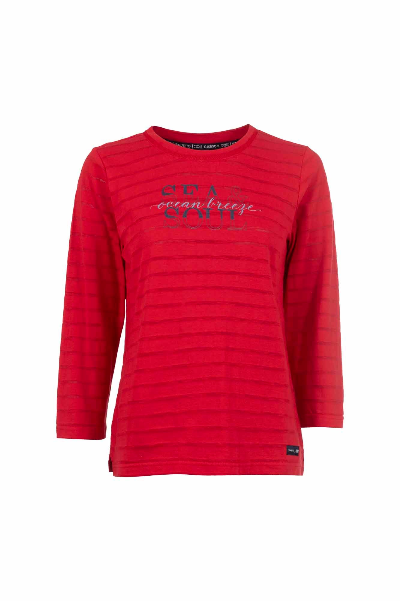 Soquesto Damen T-Shirts Rot Klassic