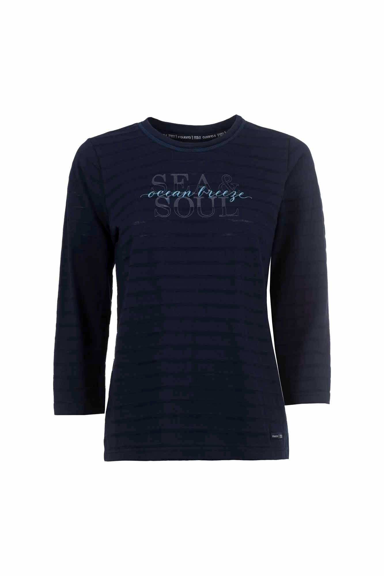 Soquesto Damen T-Shirts Dunkelblau