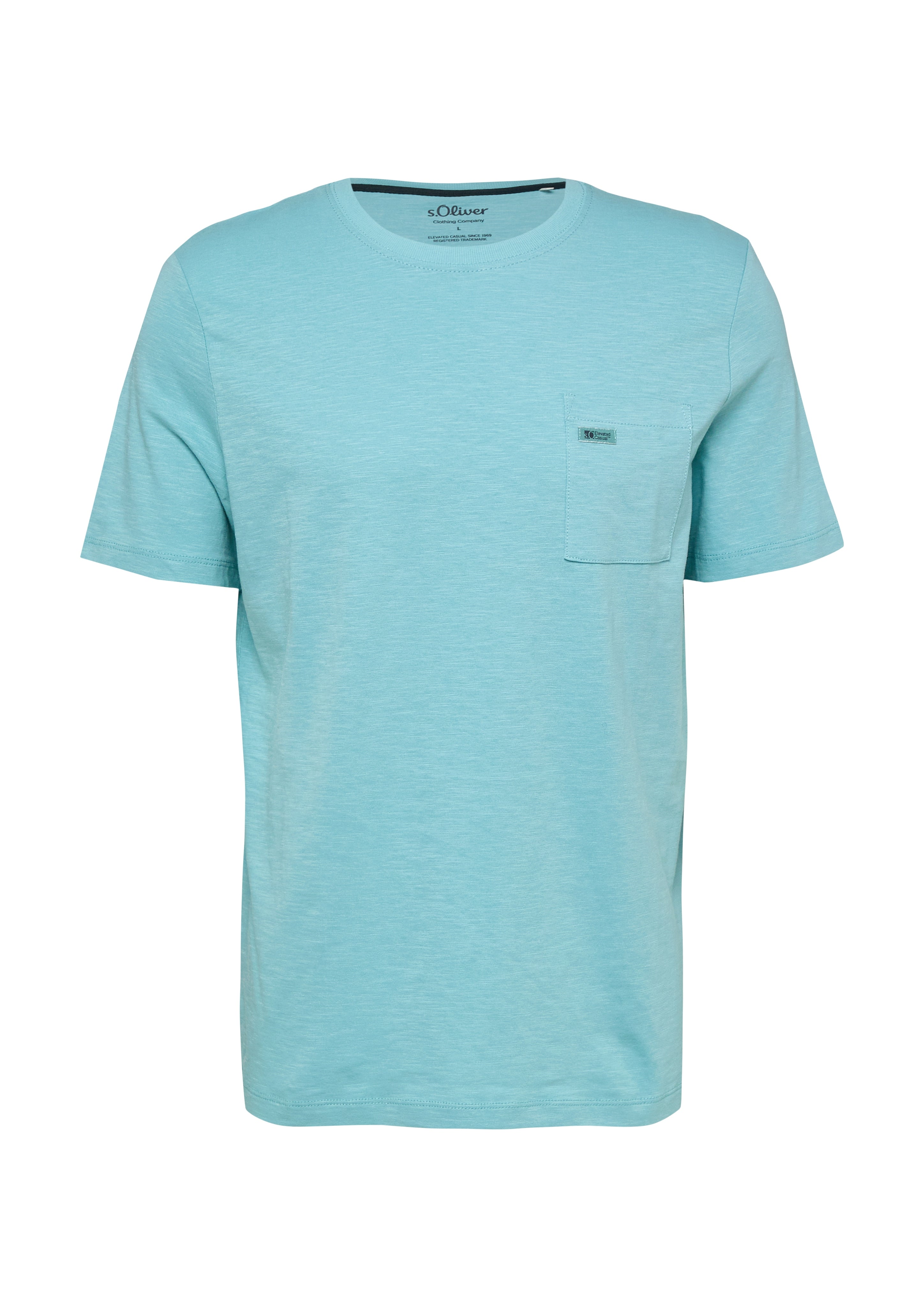 S. Oliver red Herren T-Shirts kurz Blue Green