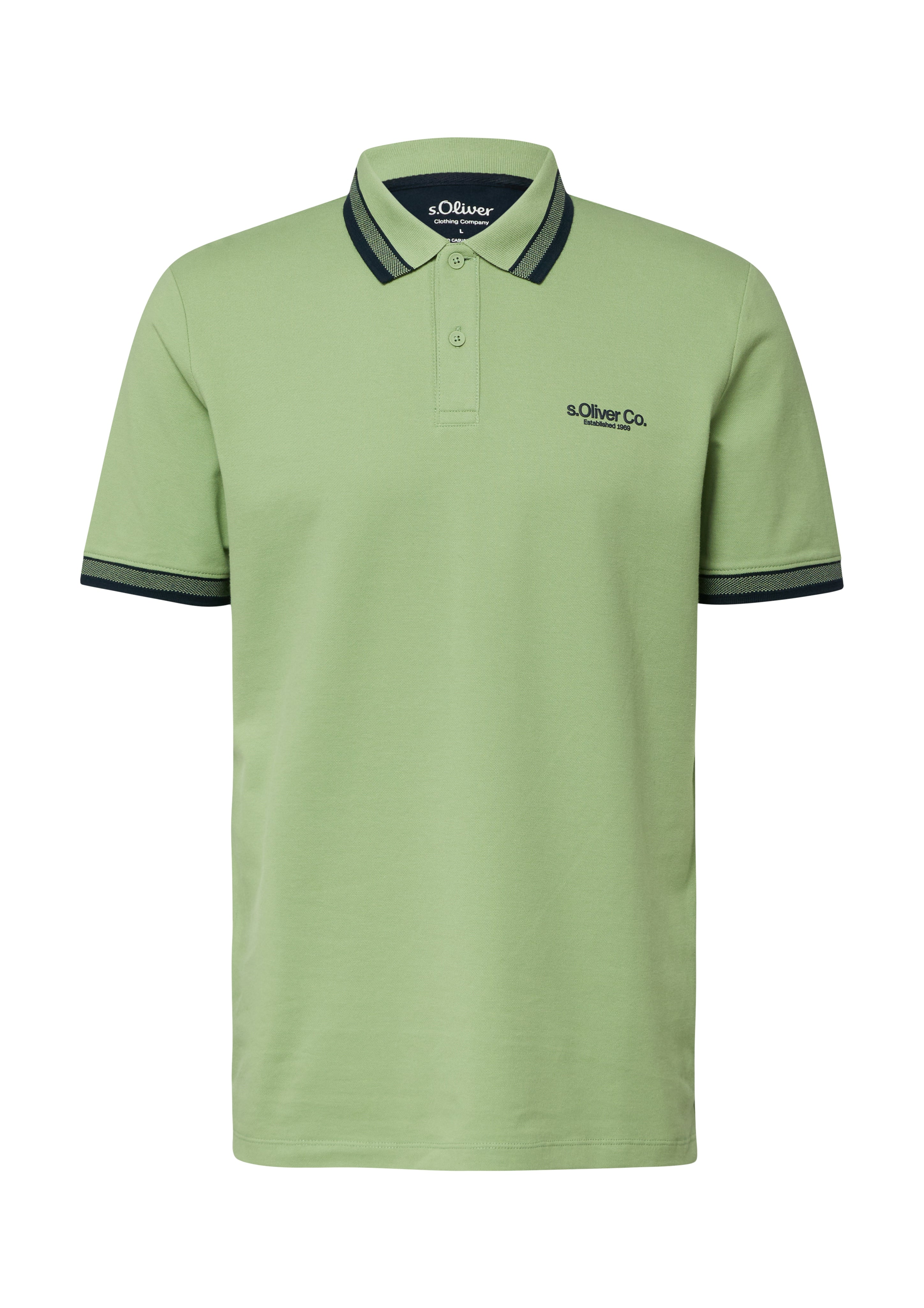 S. Oliver red Herren Polo-Shirts Green