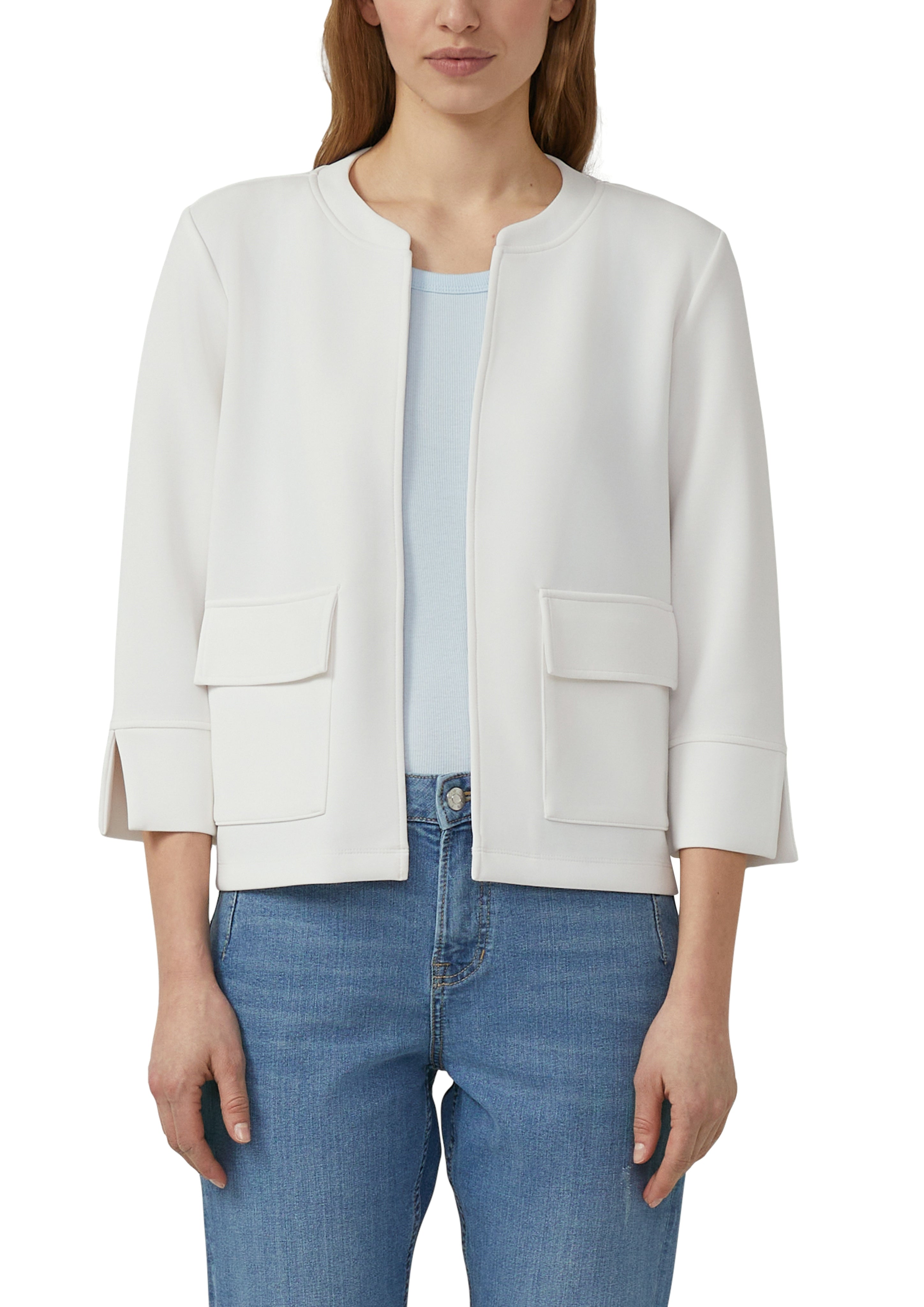 S. Oliver red Damen Sweatjacken White