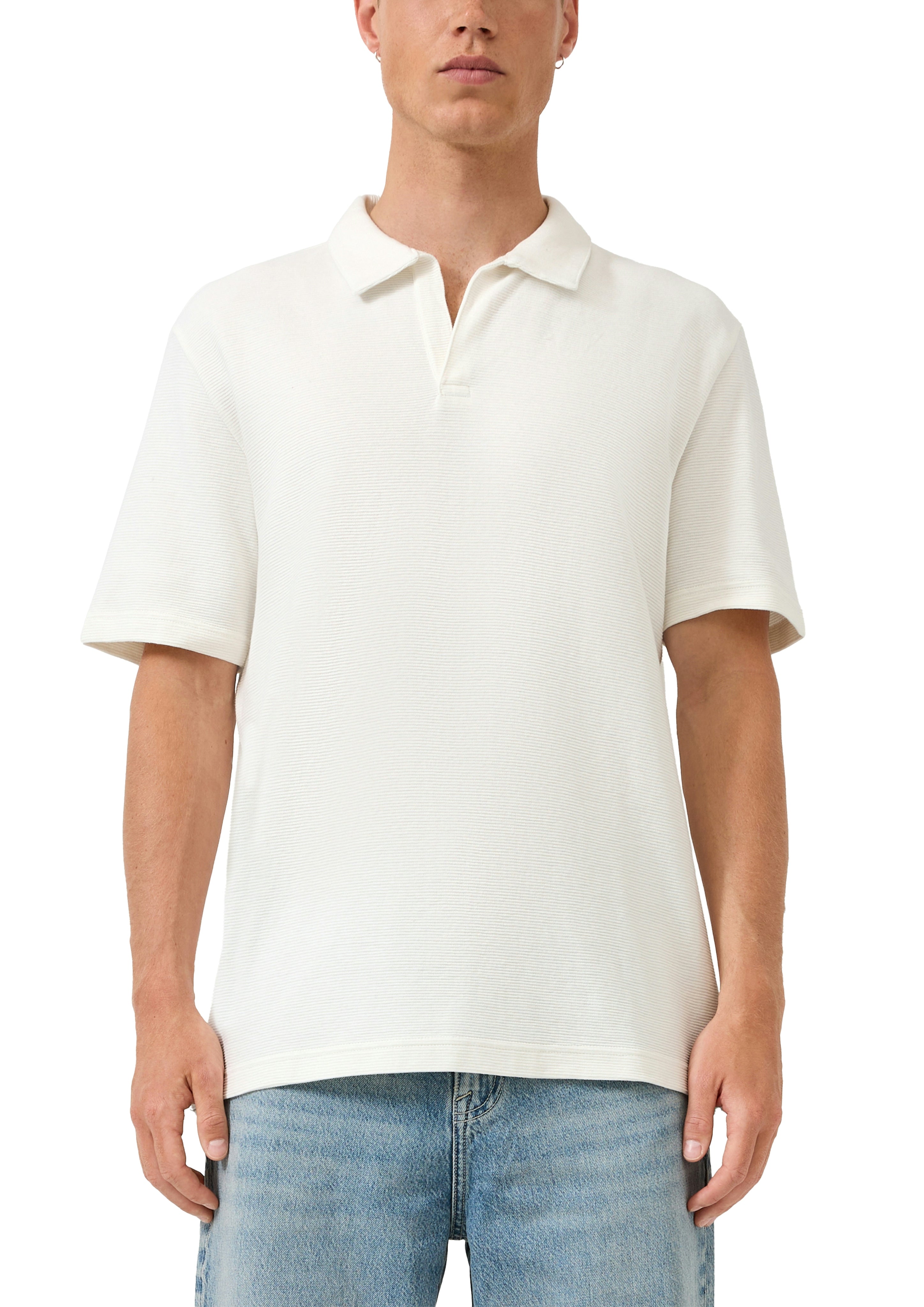 QS by S.Oliver Herren Polo-Shirts White