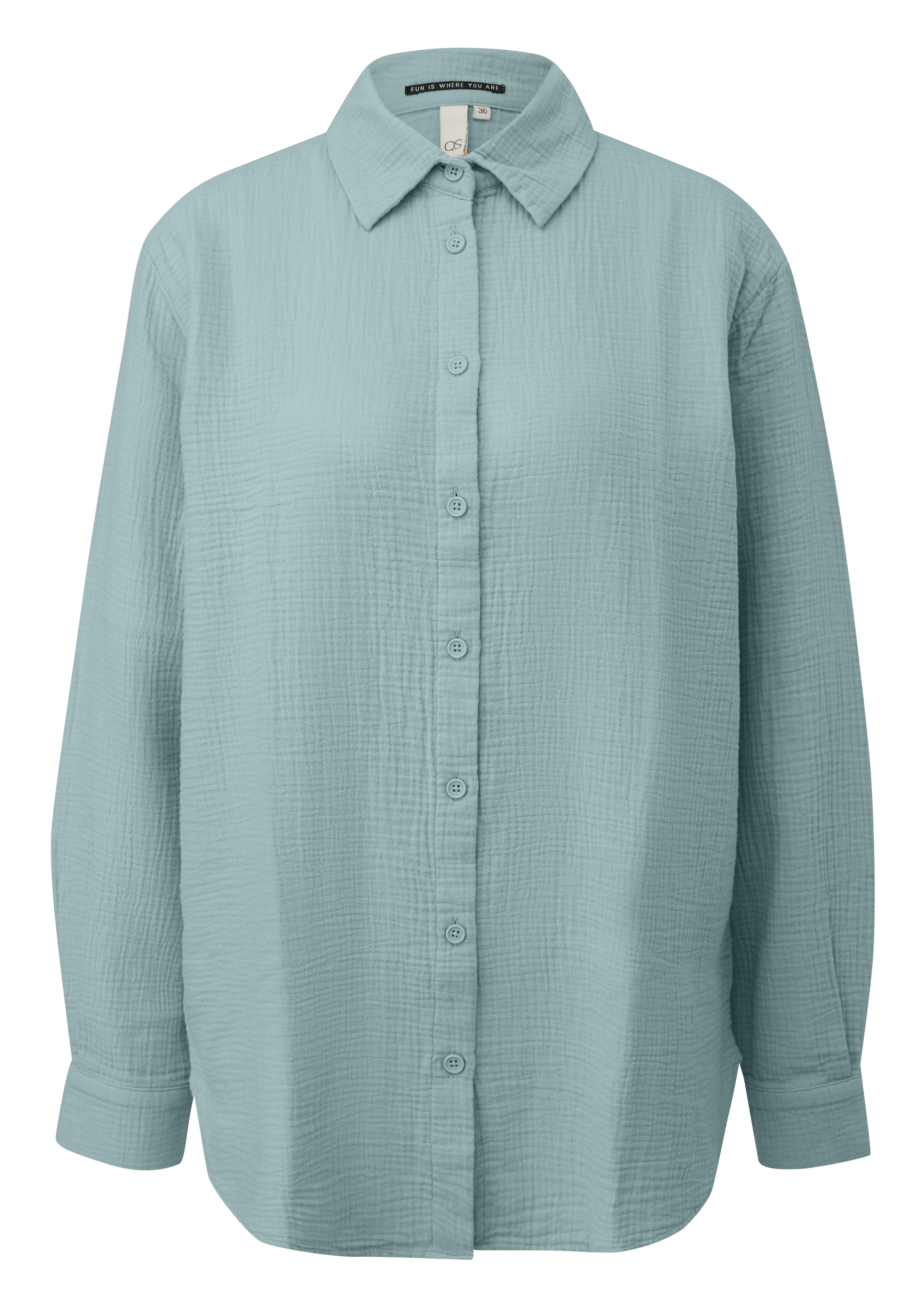QS by S.Oliver Damen Blusen Blue Green