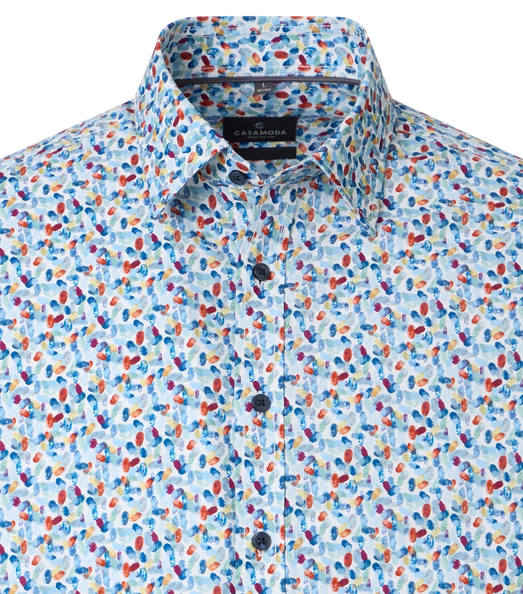 Casa Moda Herren Hemden kurz Blau