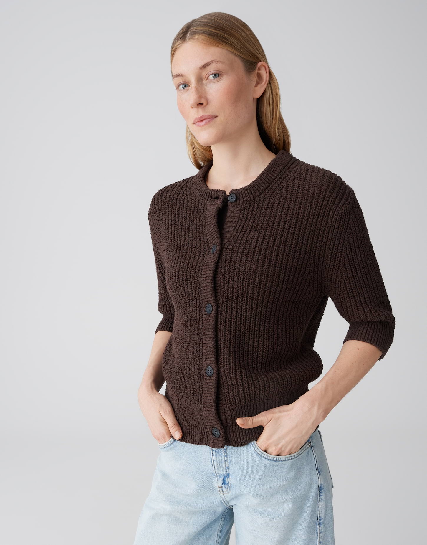 Opus Damen Pullover Coffee Bean