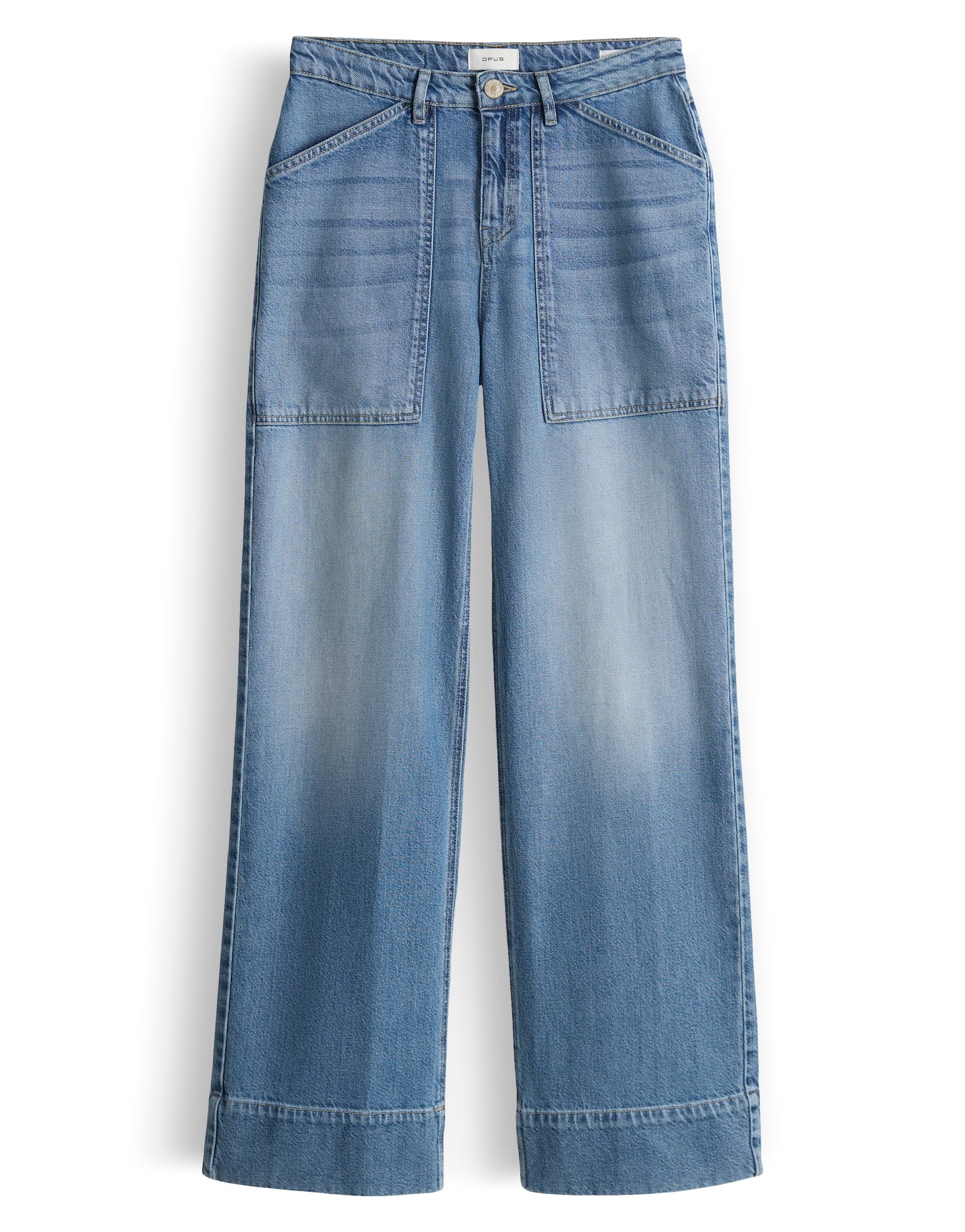 Opus Damen Jeans Mid Comfy Blue