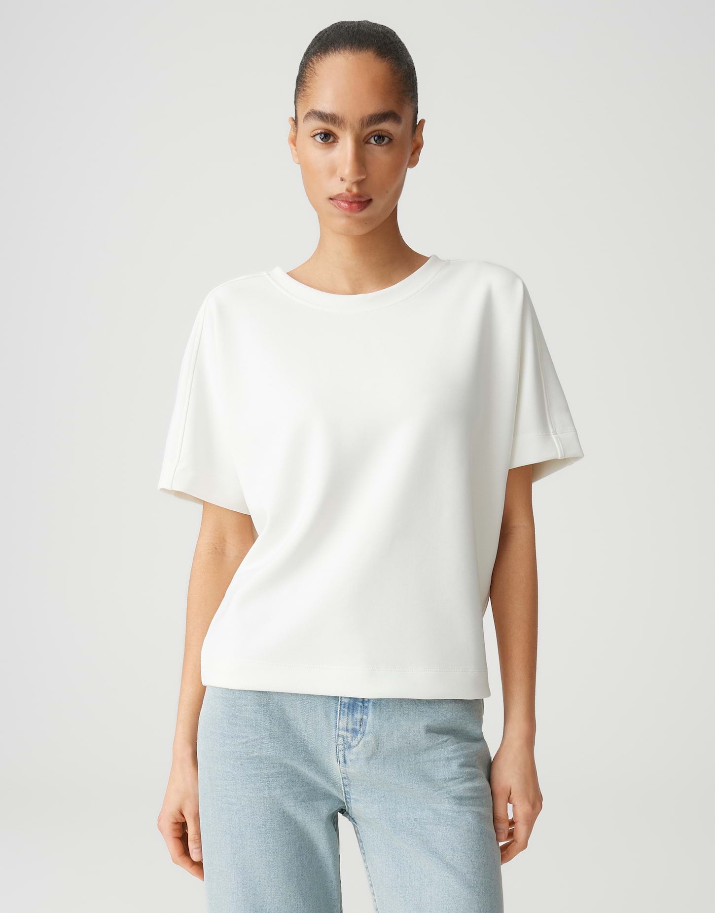 Opus Damen Sweatshirts Milk