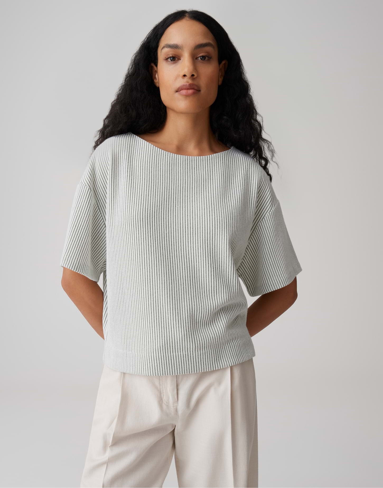 Opus Damen Sweatshirts Pale Olive