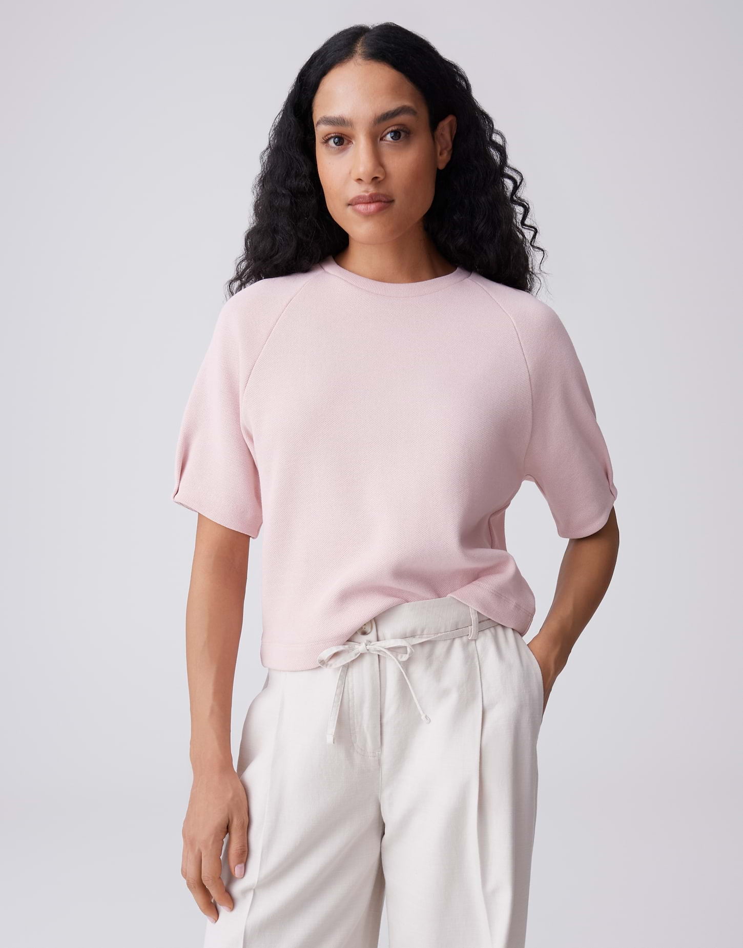 Opus Damen Sweatshirts Rose Tint