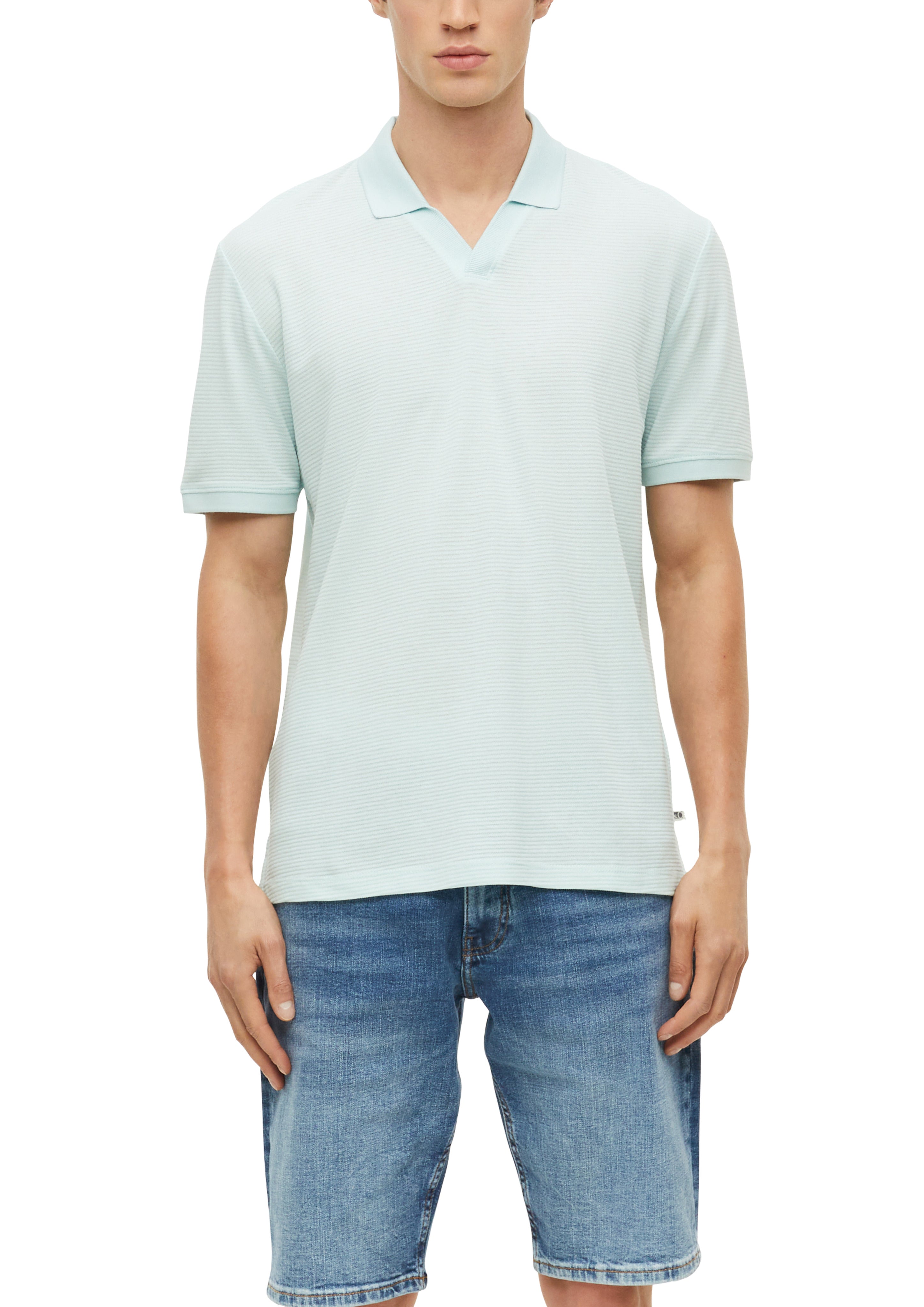 S. Oliver red Herren Polo-Shirts Blue Green