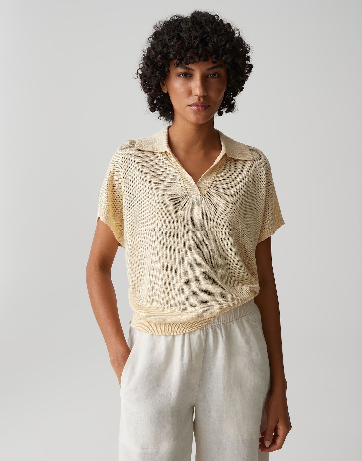 Opus Damen Pullover Honey Butter