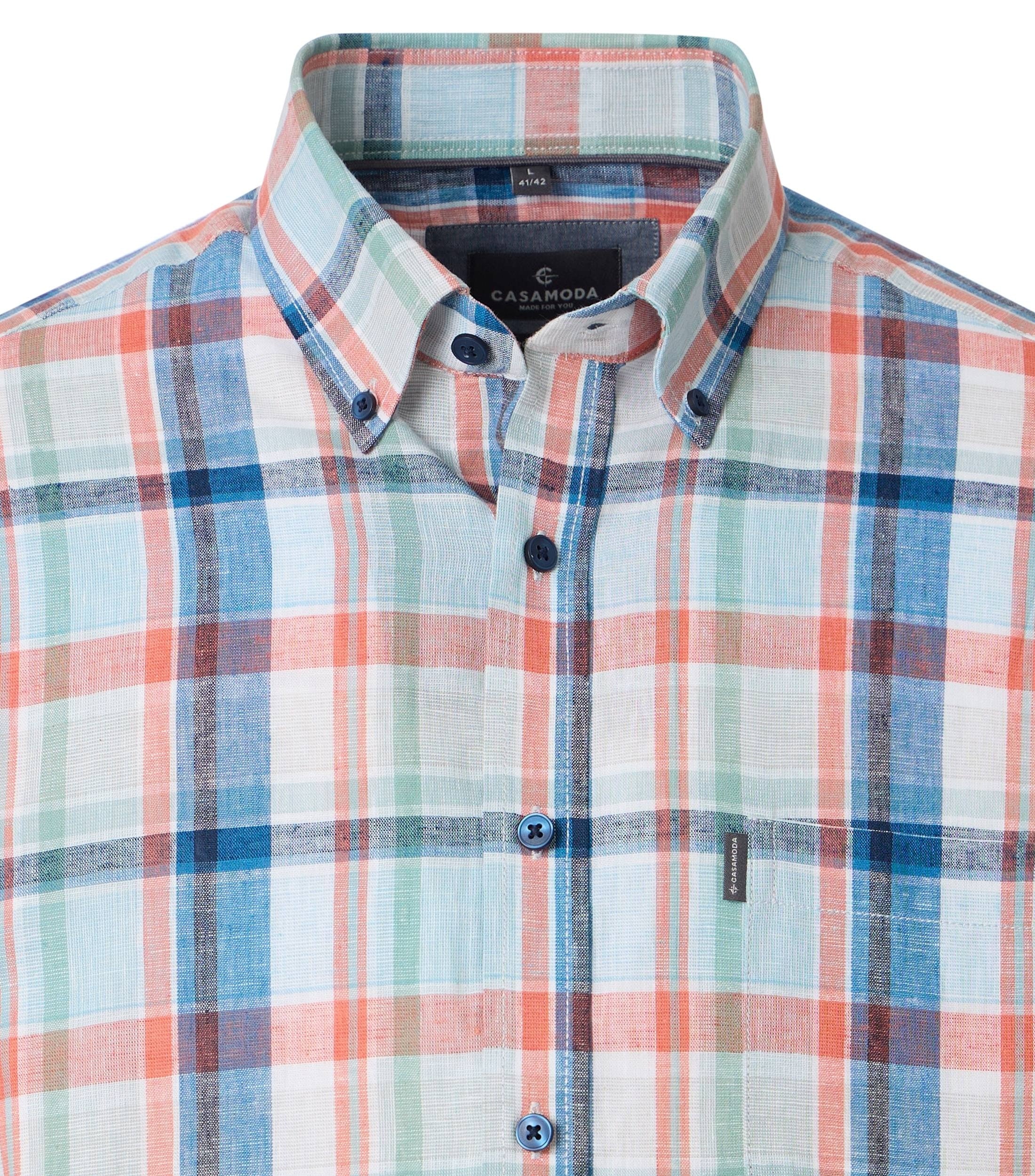 Casa Moda Herren Hemden kurz Blau