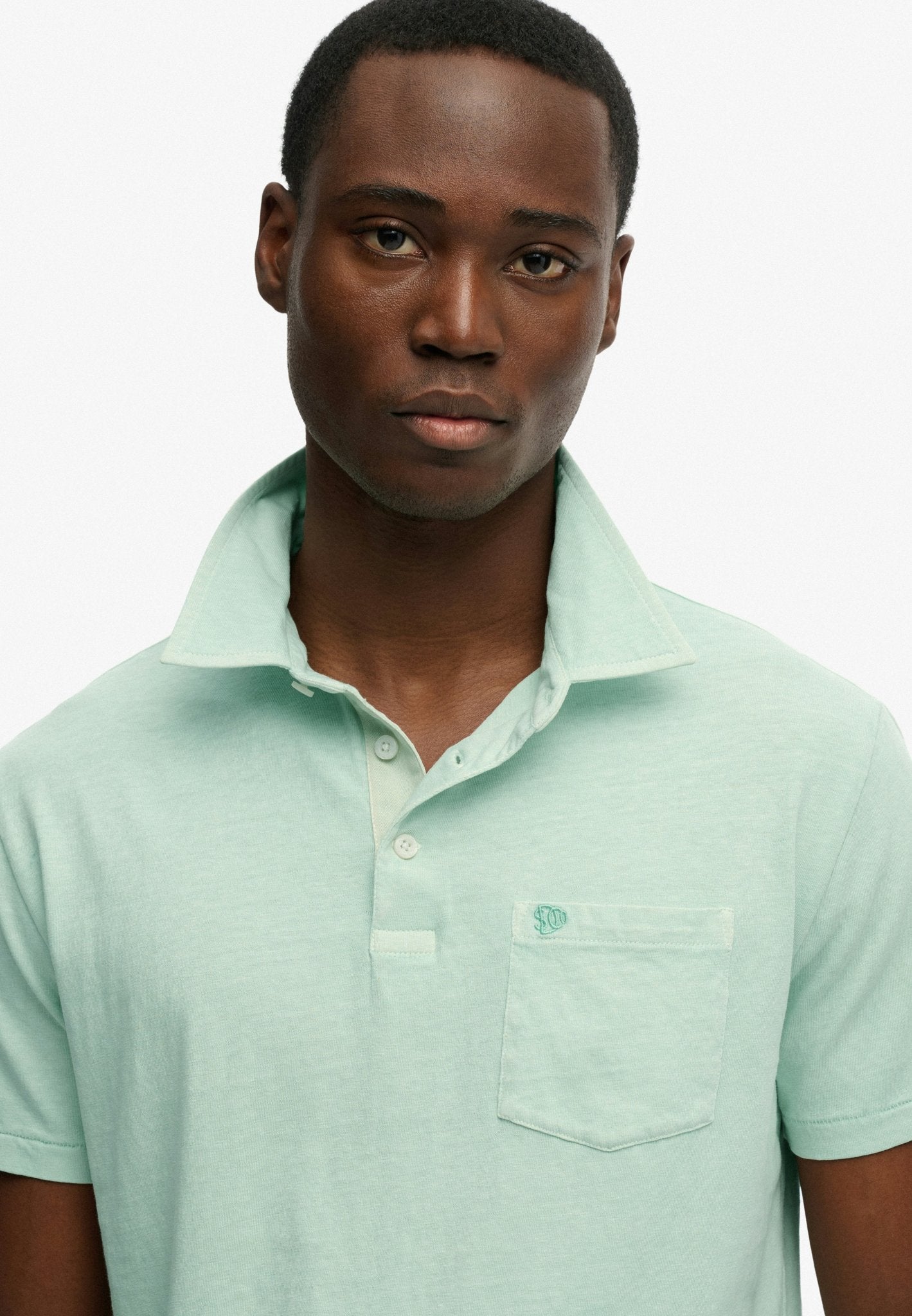 Superdry Men Herren Polo-Shirts Wd Fresh Mint