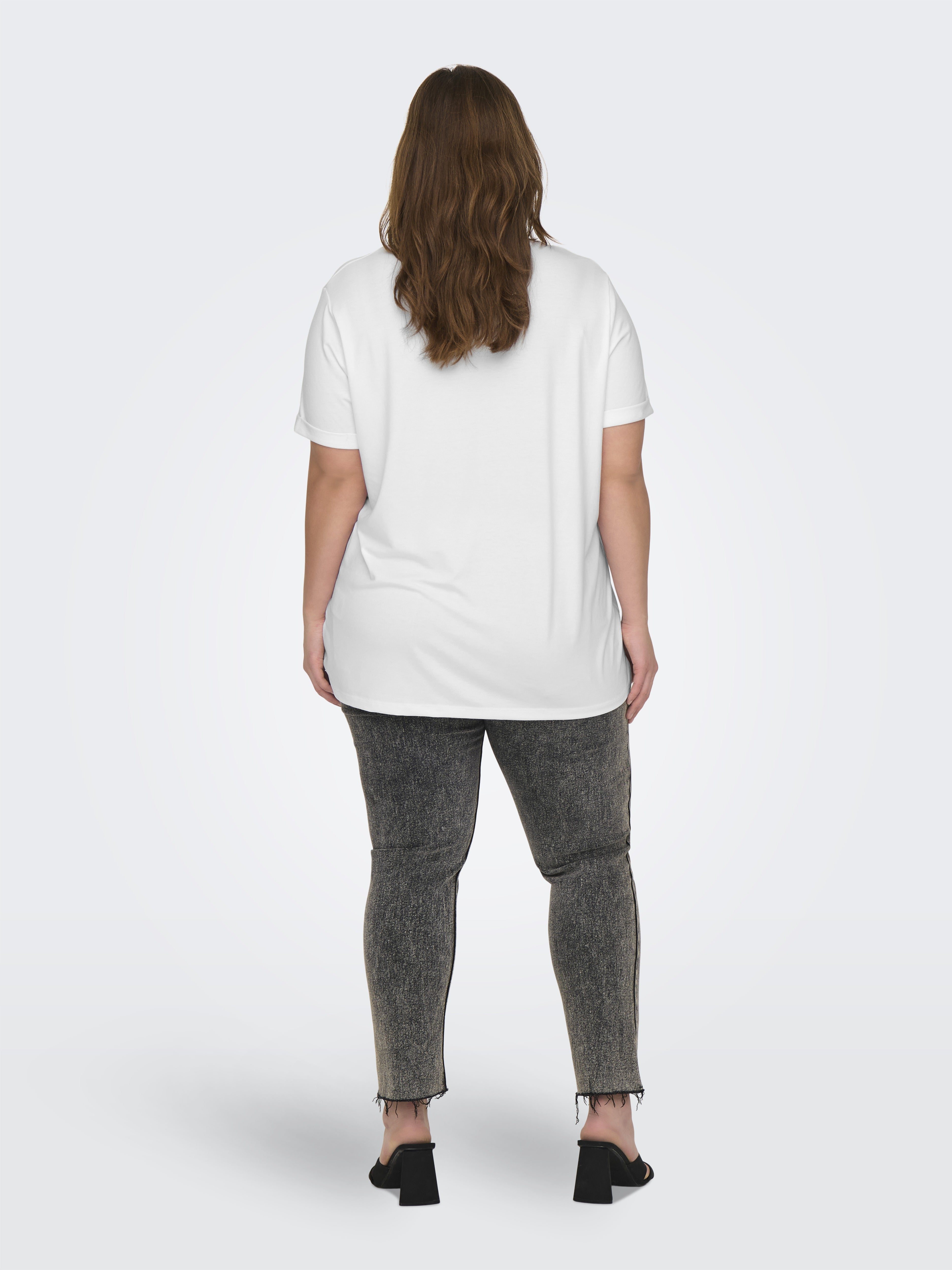 Only Carmakoma Damen T-Shirts White