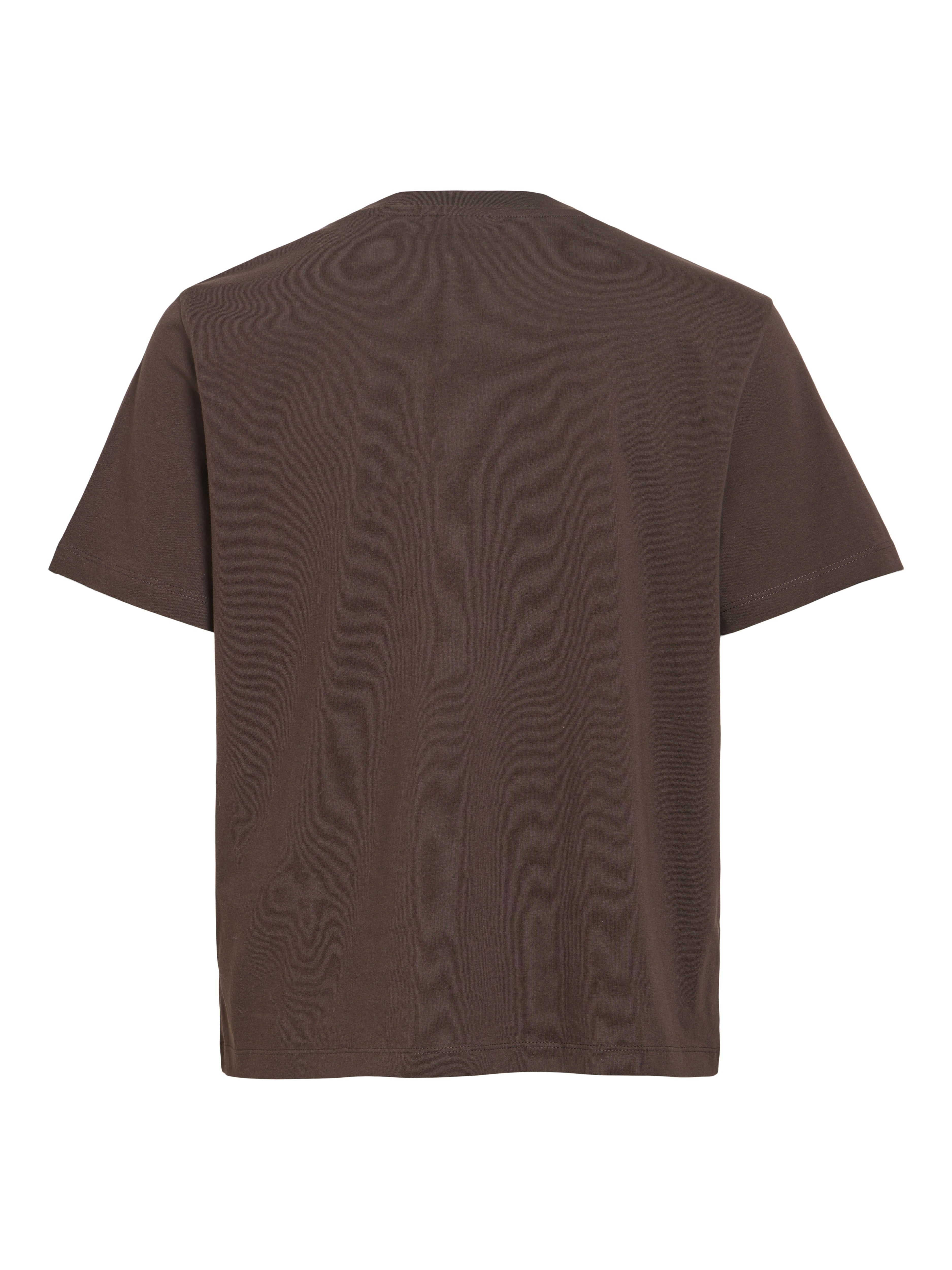 Vila Damen T-Shirts Coffee Bean/Sno