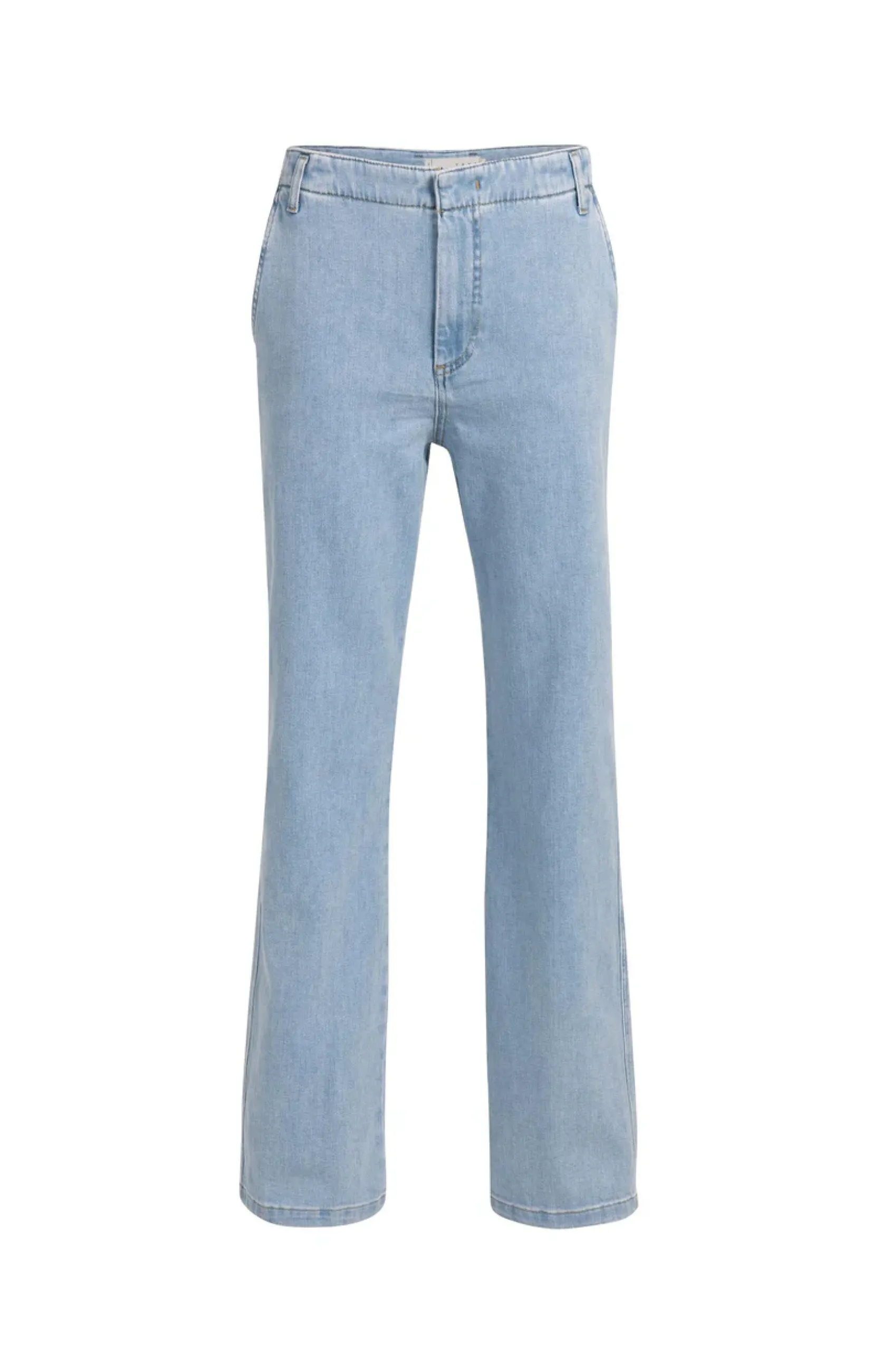 Chino-Jeans mit geradem Bein und Leistentaschen