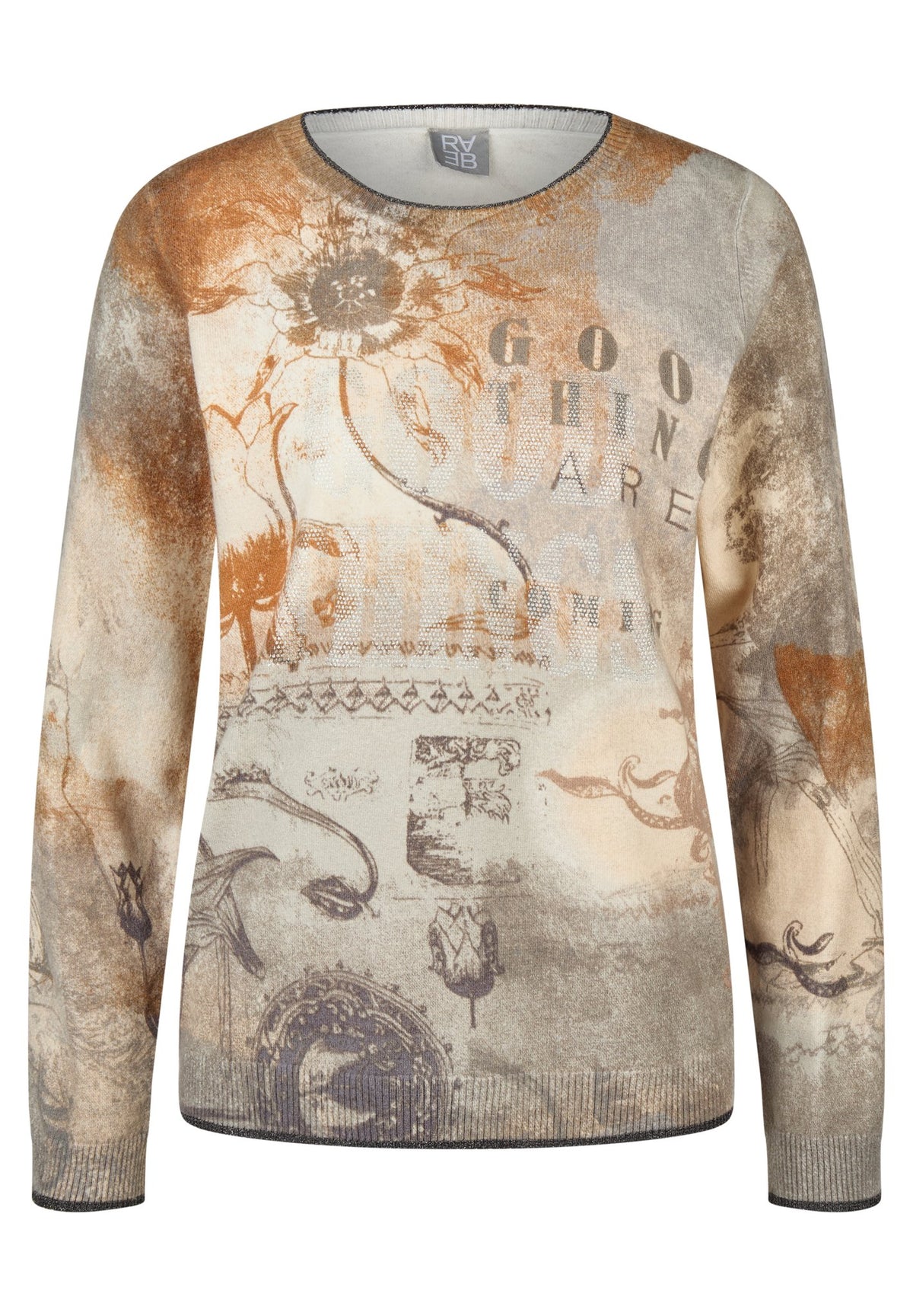 Rabe Damen Pullover Schiefer