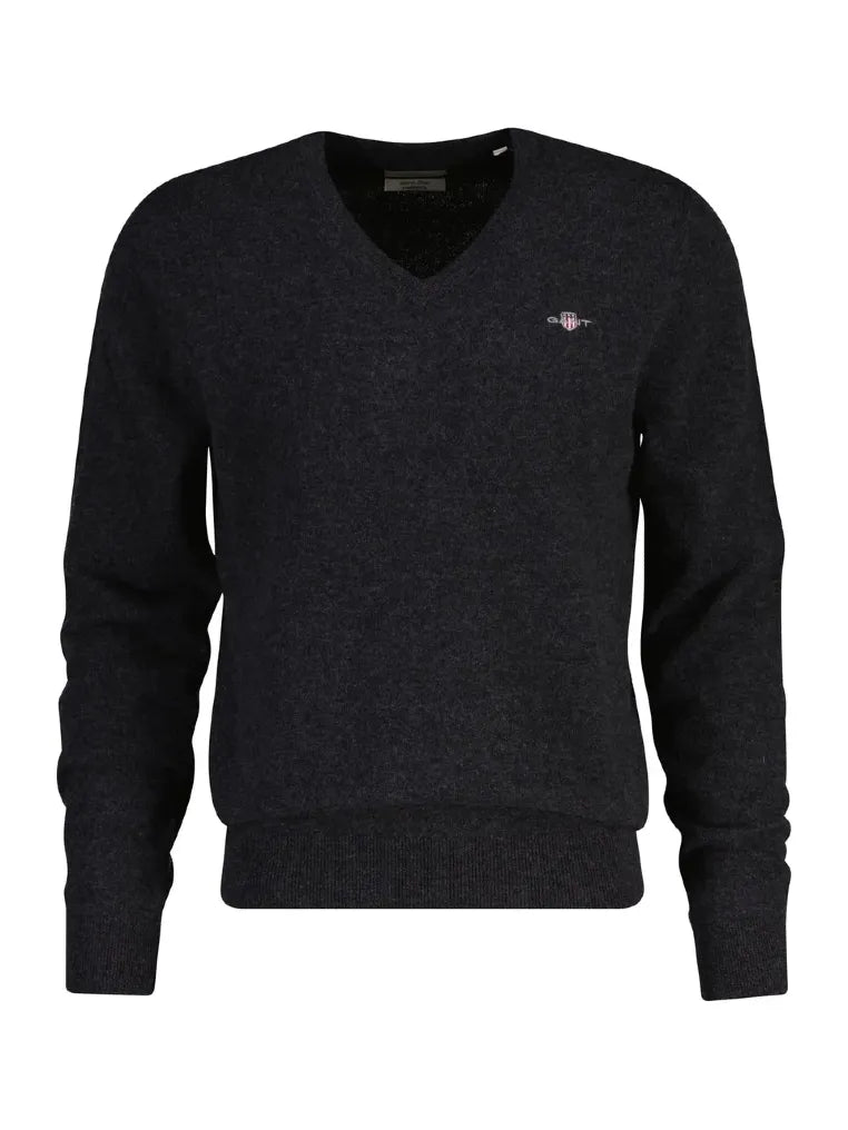 Gant Herren Pullover Dk Charcoal