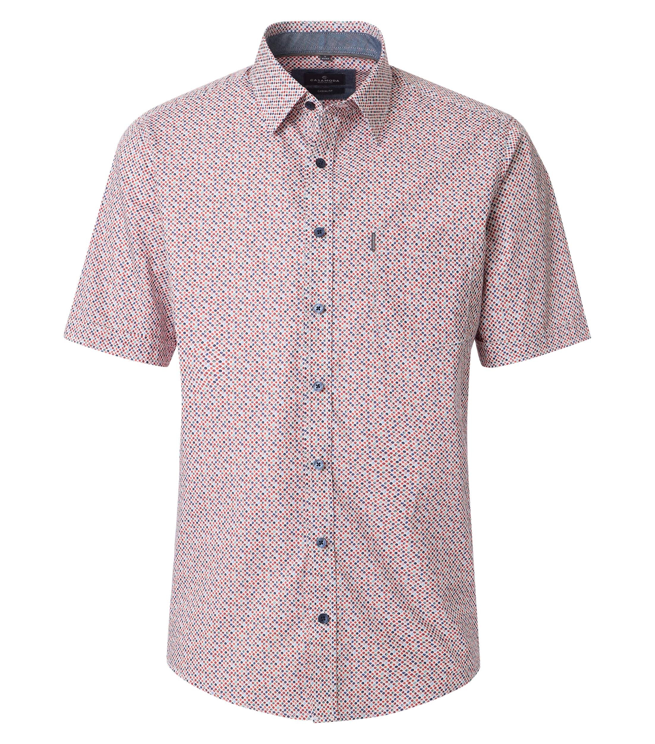 Casa Moda Herren Hemden kurz Rot