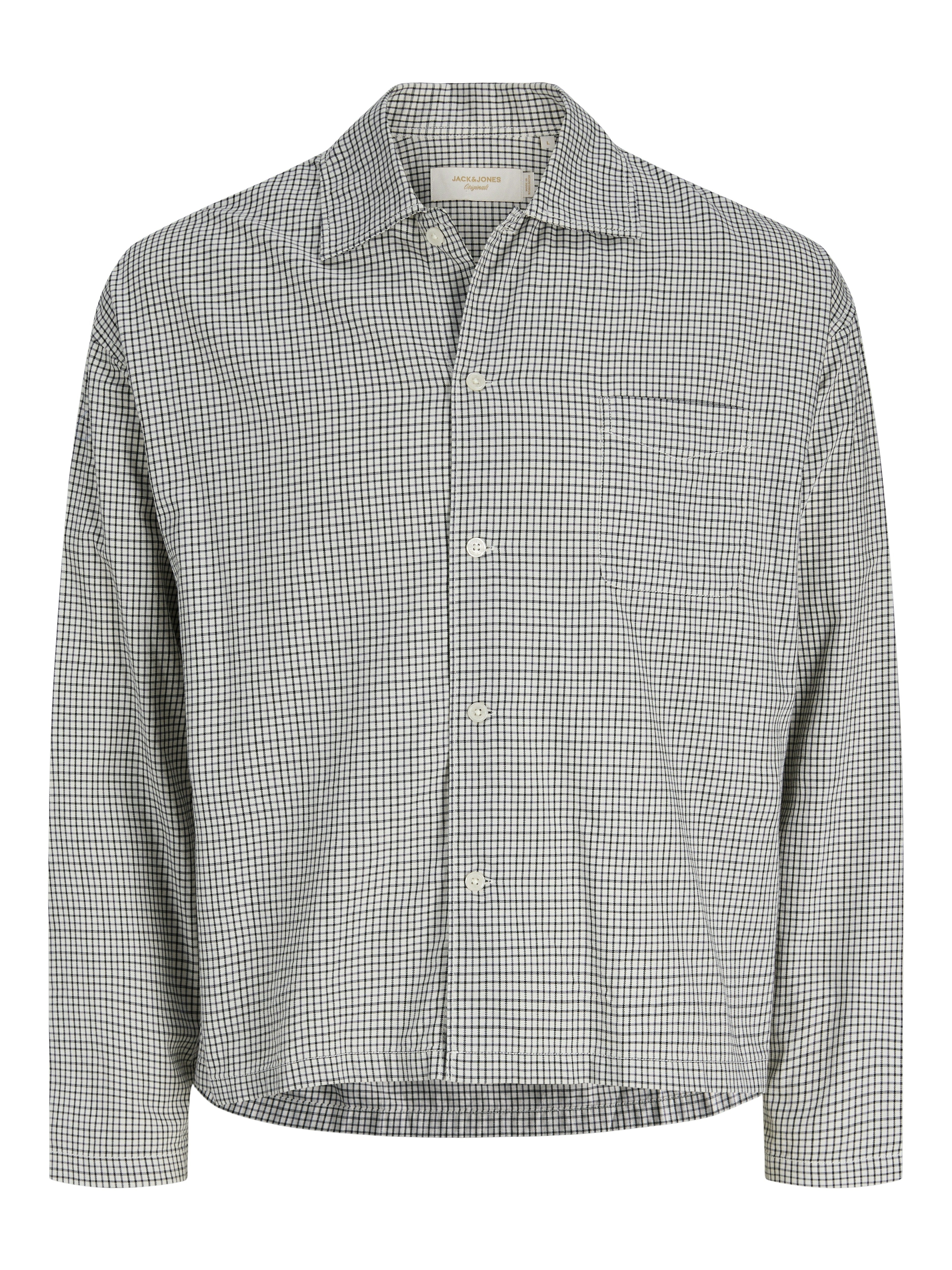 Jack & Jones Herren Hemden lang Odyssey Gray/Ch