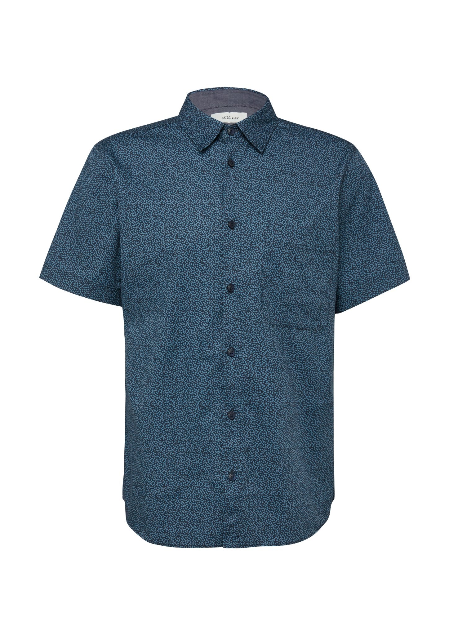S. Oliver red Herren Hemden kurz Blue