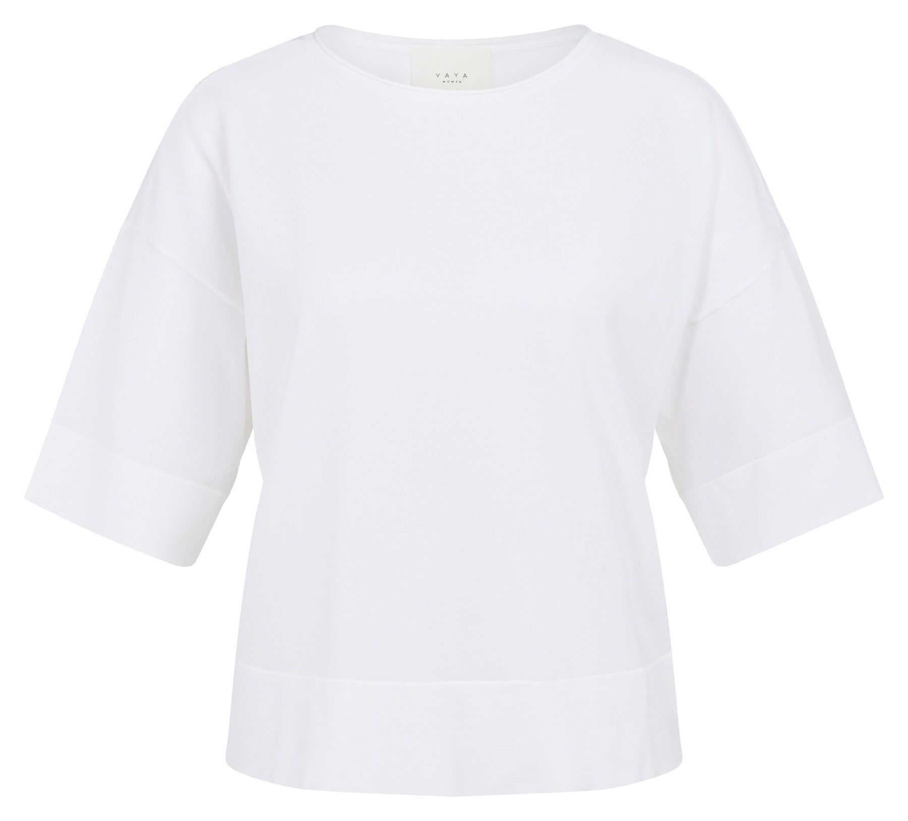 Oversized Feinstrick-T-Shirt mit U-Boot-Ausschnitt
