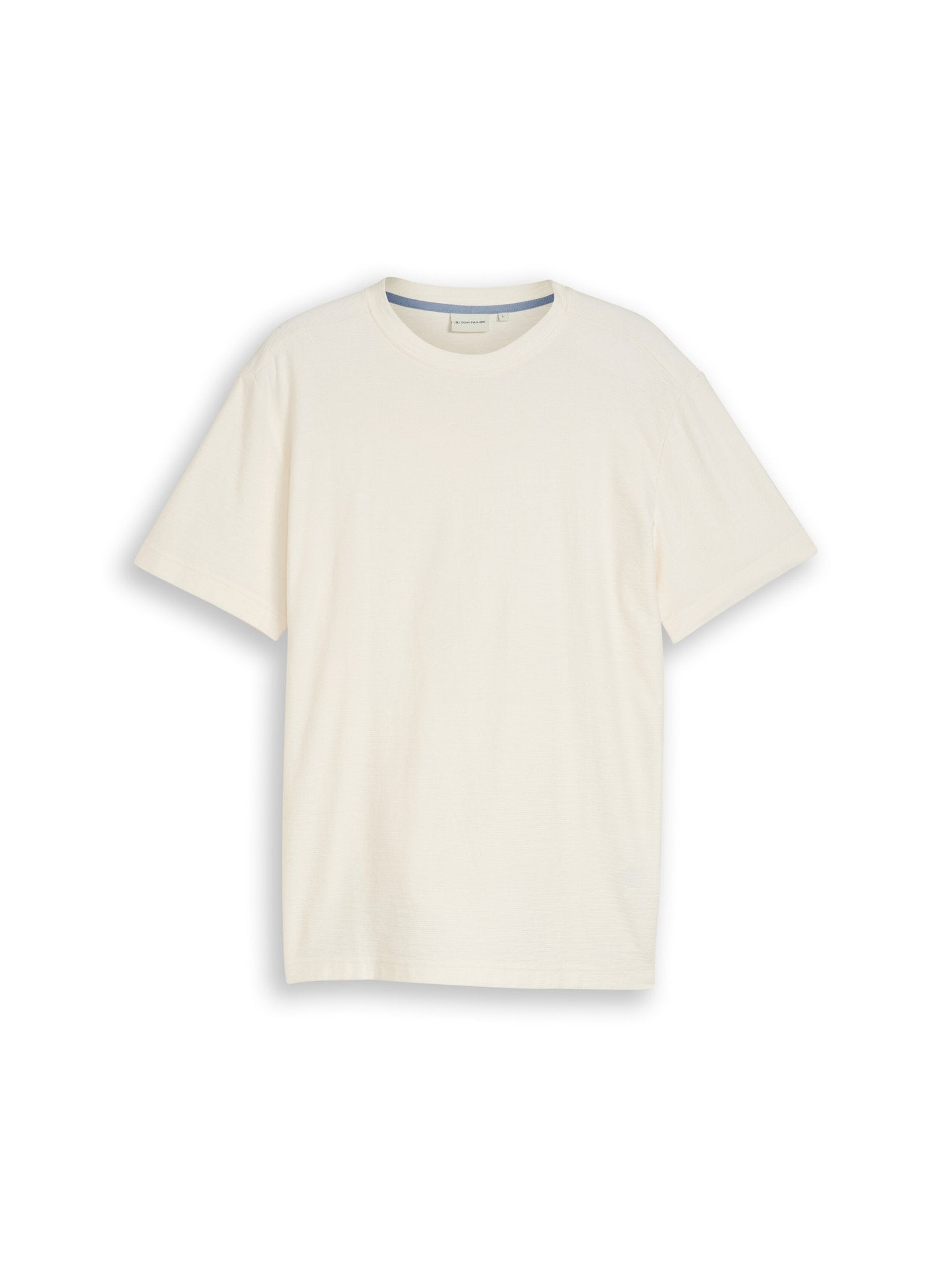 Tom Tailor Herren T-Shirts kurz Gardenia White