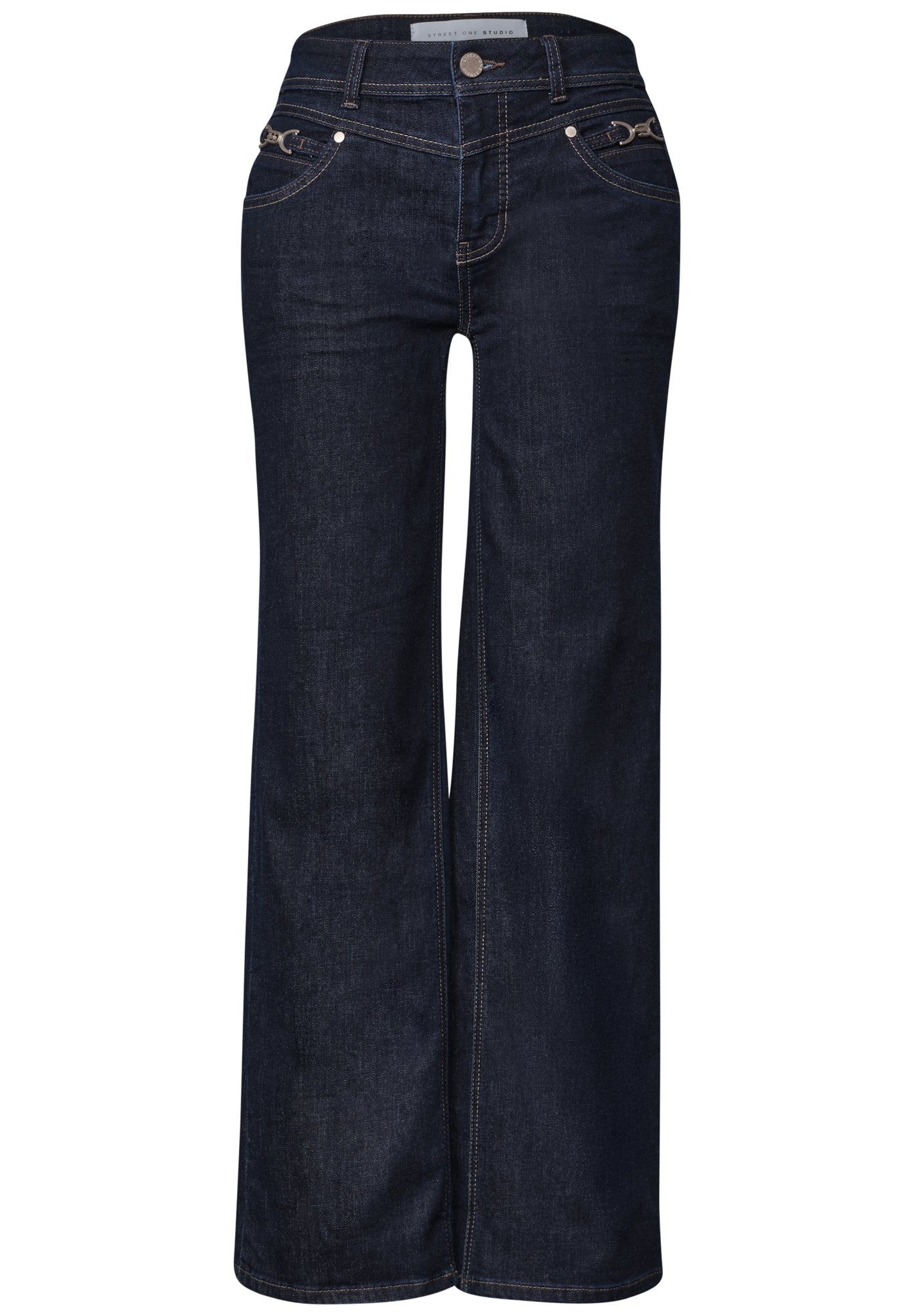Street One Studio Damen Hosen Rinsed Wa