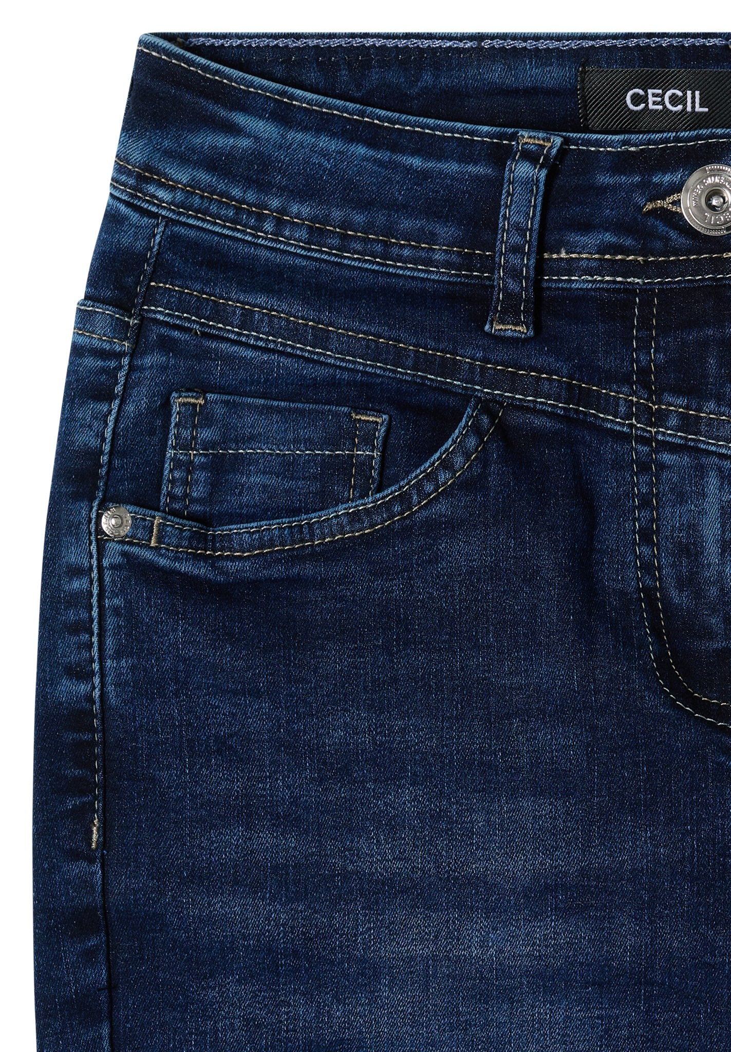 Cecil Damen Hosen Mid Blue