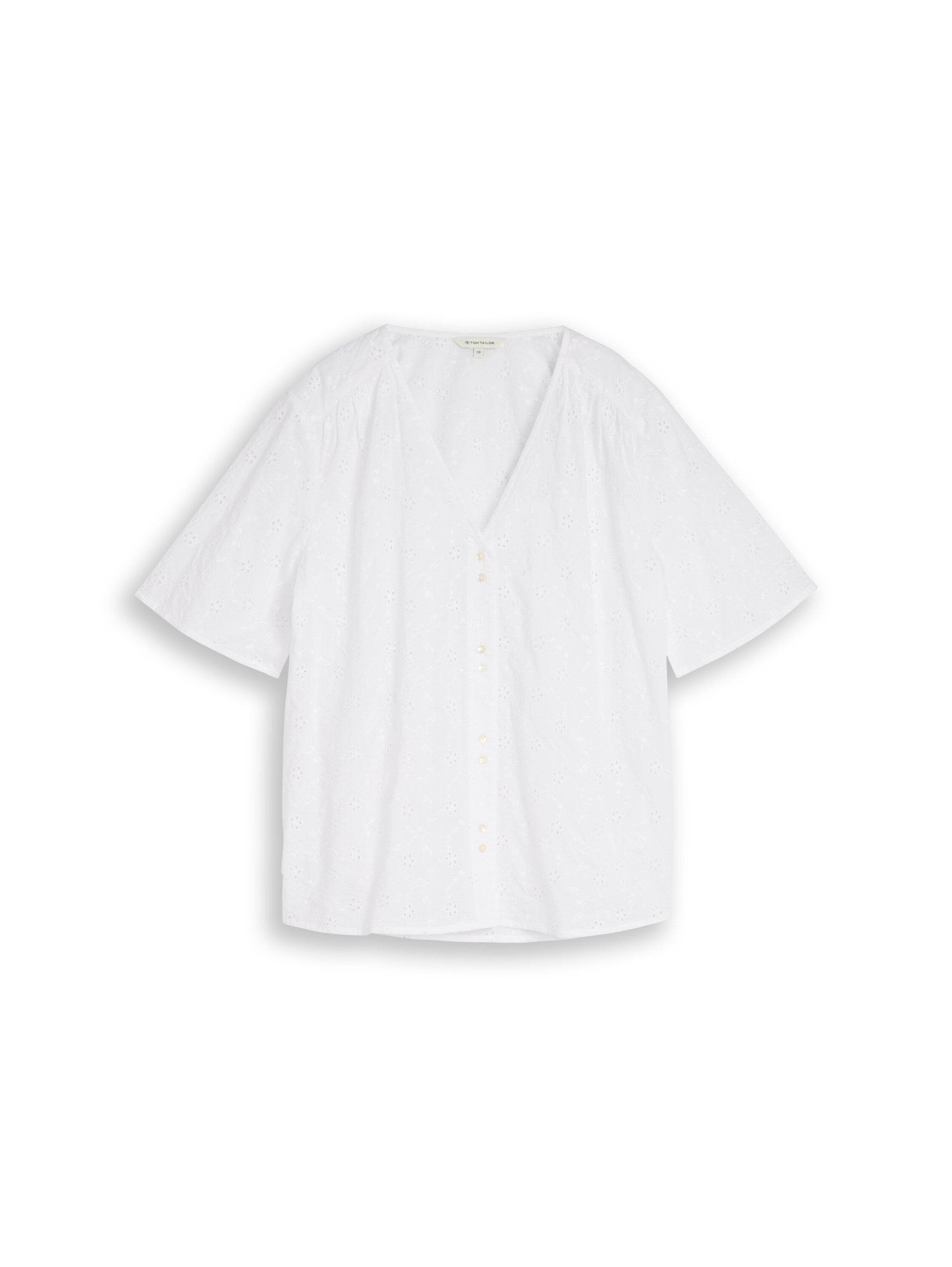 Tom Tailor Damen Blusen kurz White