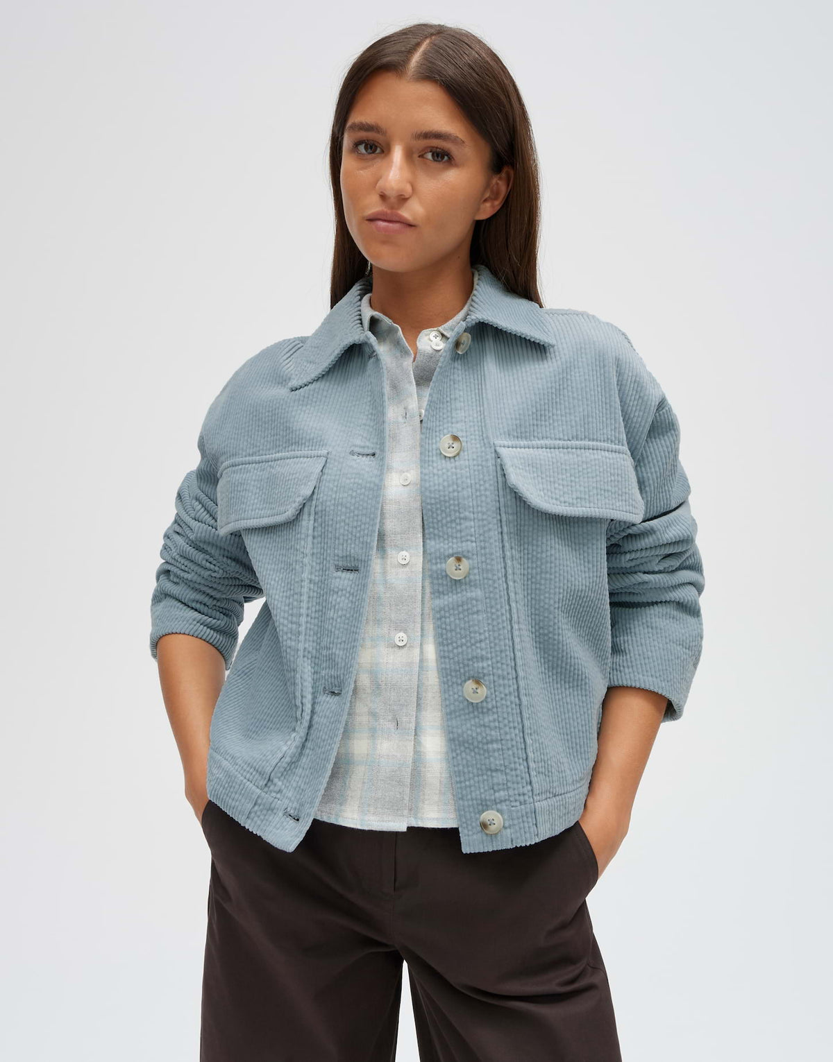 Opus Damen Jacken Dusty Aqua