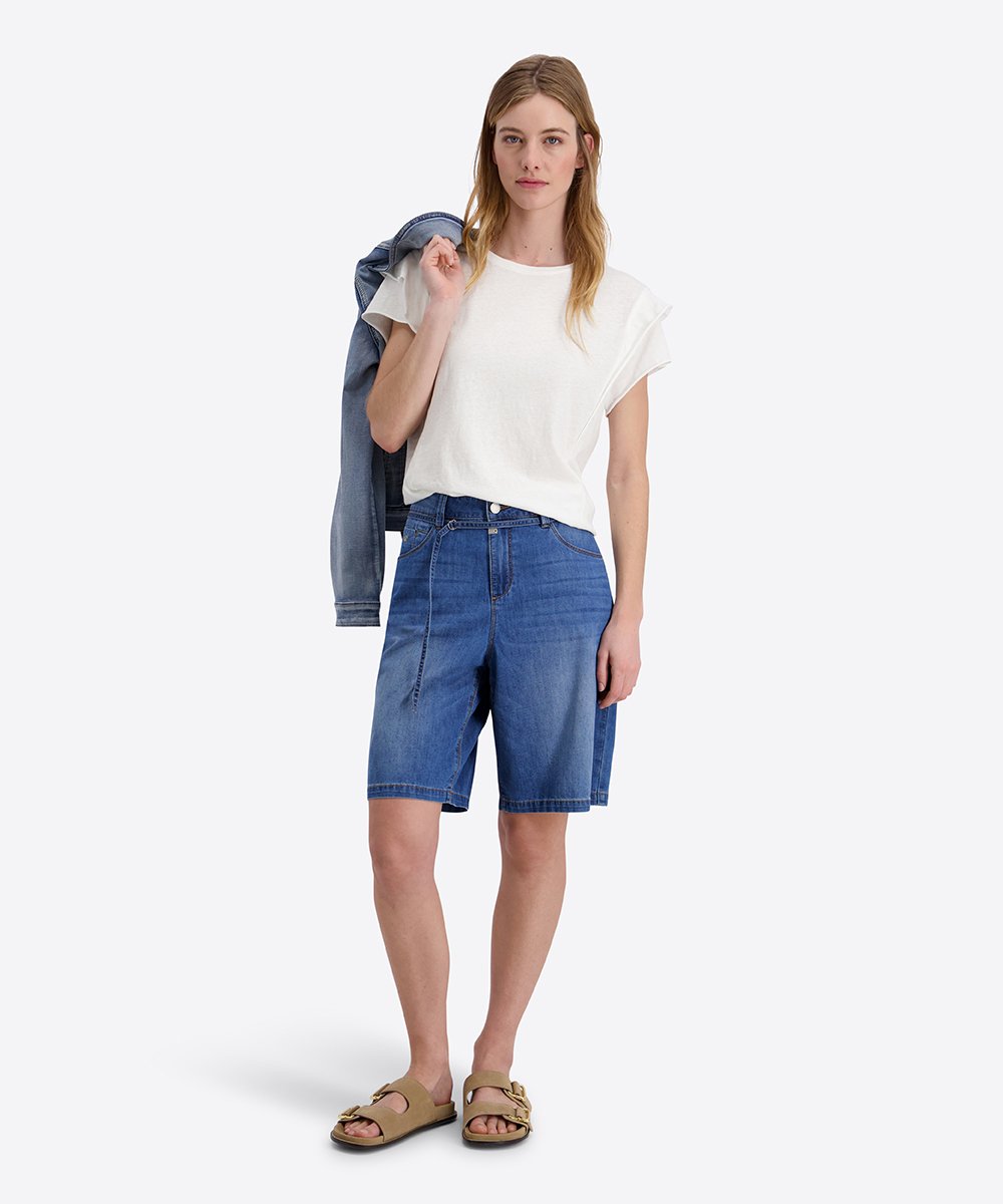 Timezone Damen Shorts Mid Blue