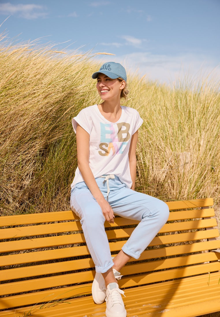 Elbsand Damen T-Shirts Bright Wh