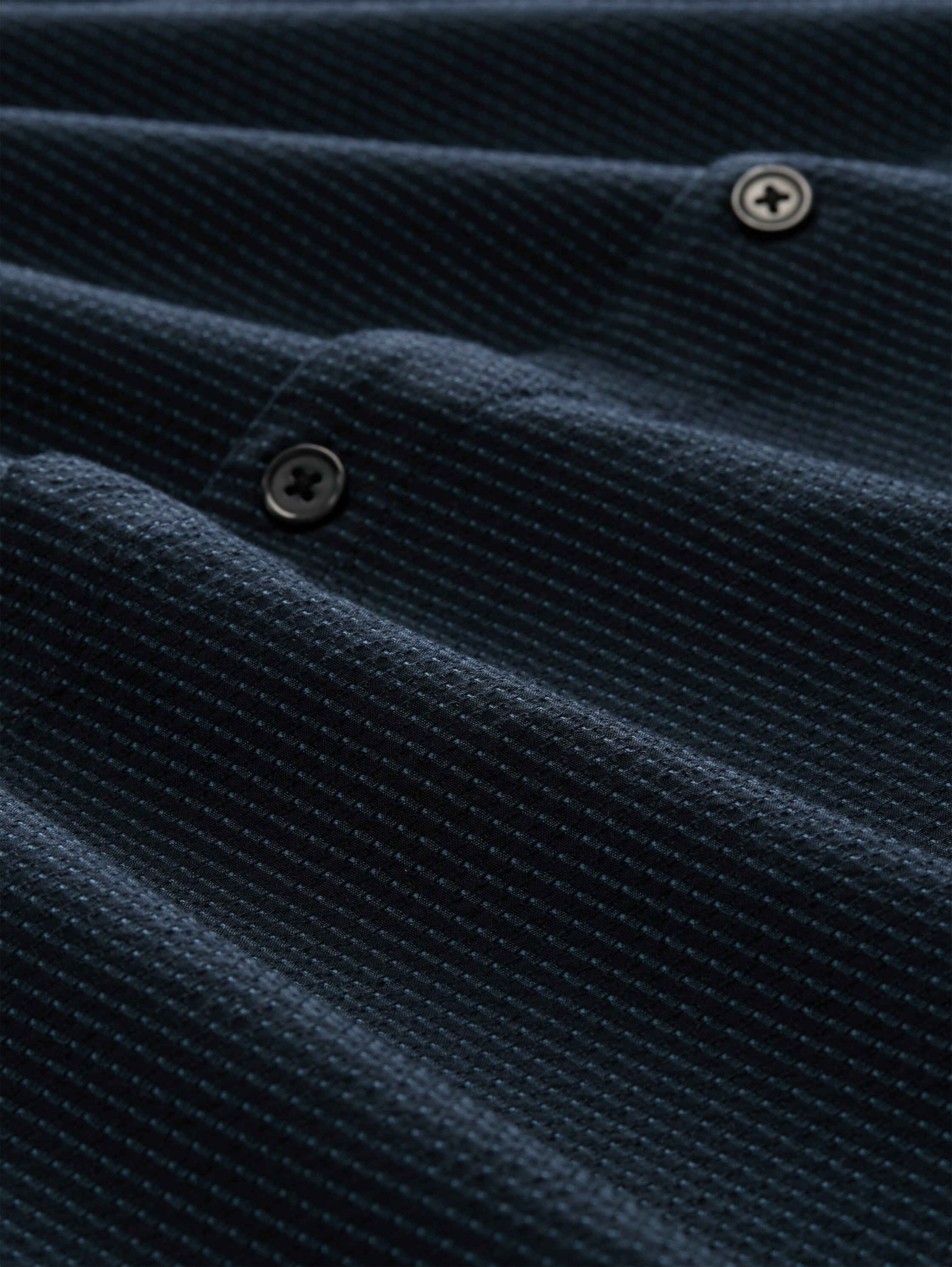 Tom Tailor denim Herren Hemden kurz Black Blue Hori