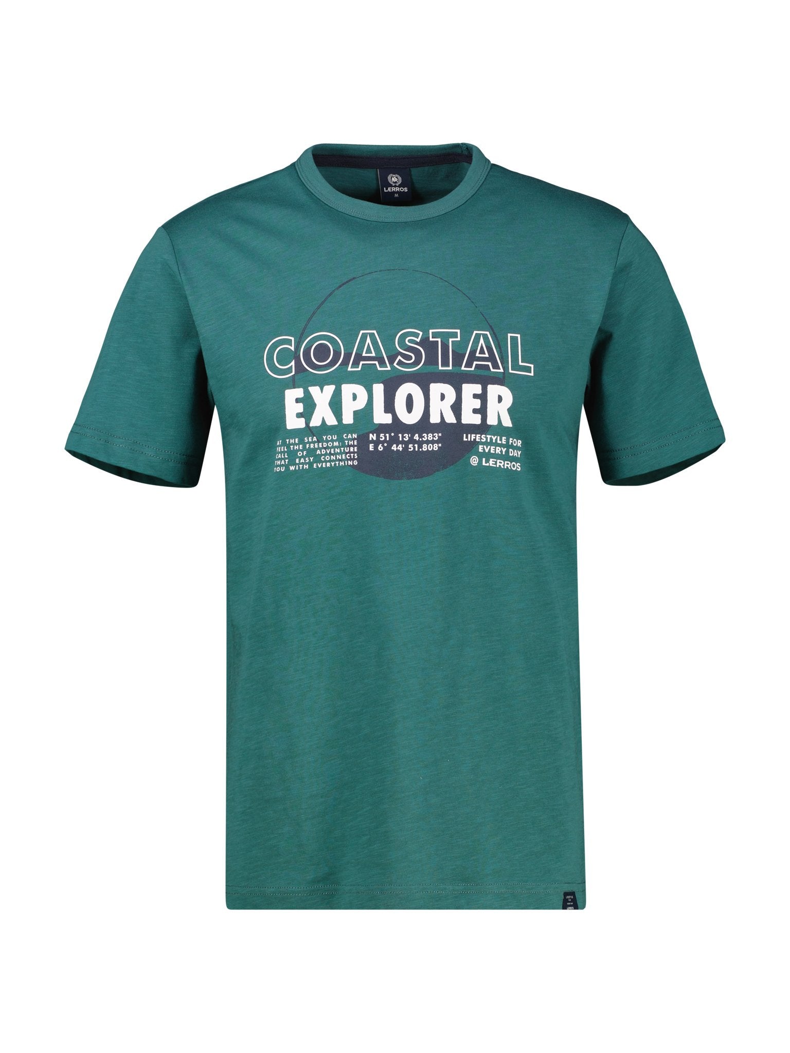 Lerros Herren T-Shirts kurz Soft Teal