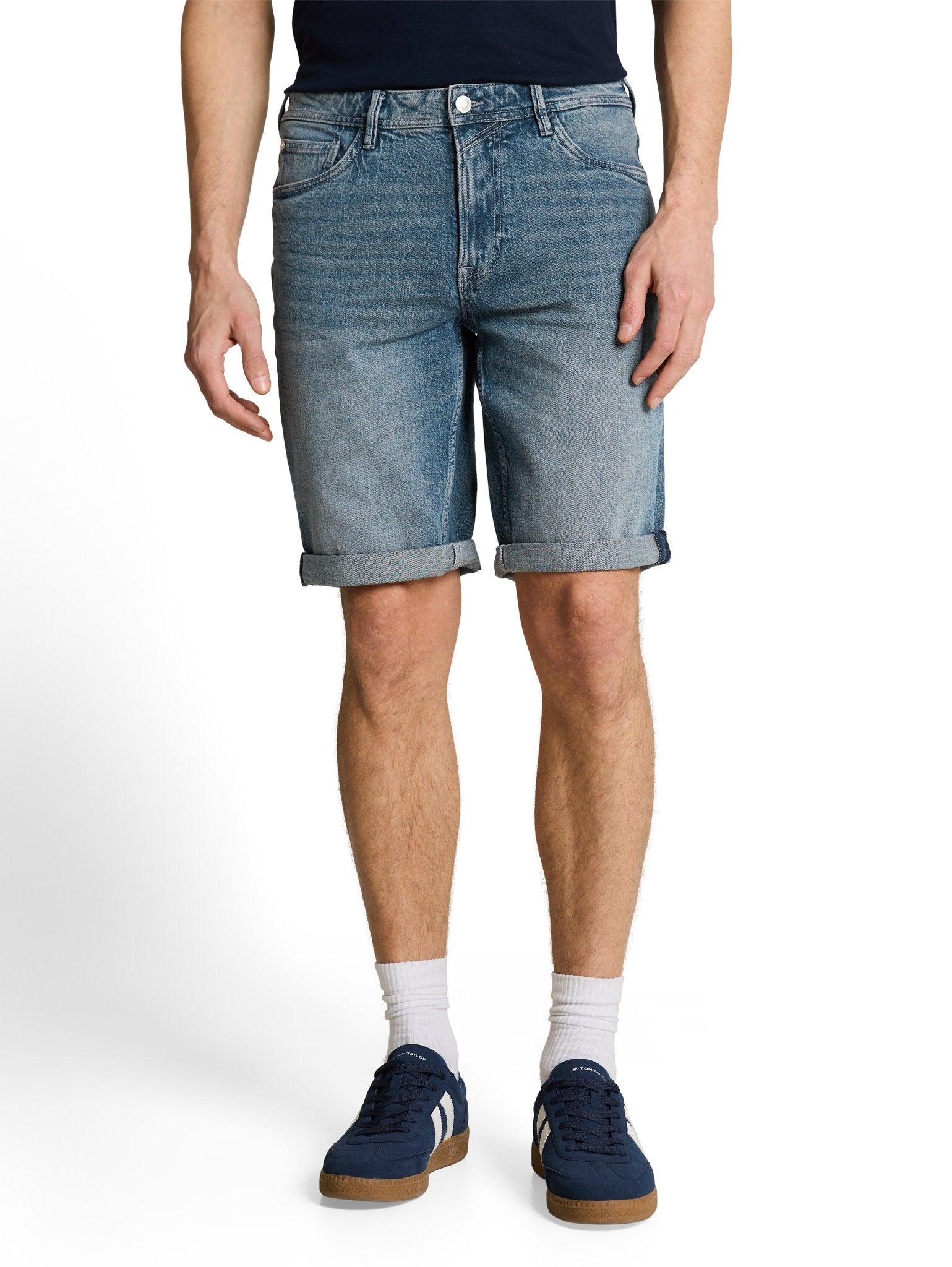 Tom Tailor denim Herren Shorts Used Mid Blue G