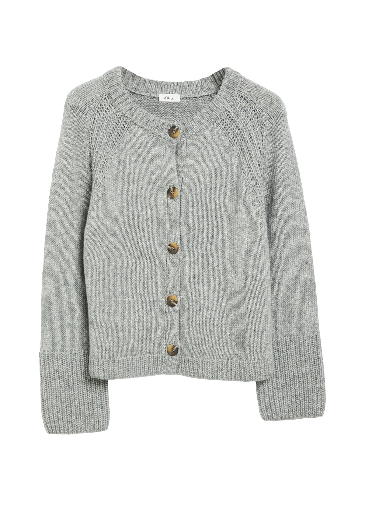 S. Oliver red Damen Strickjacken W Grey/Black