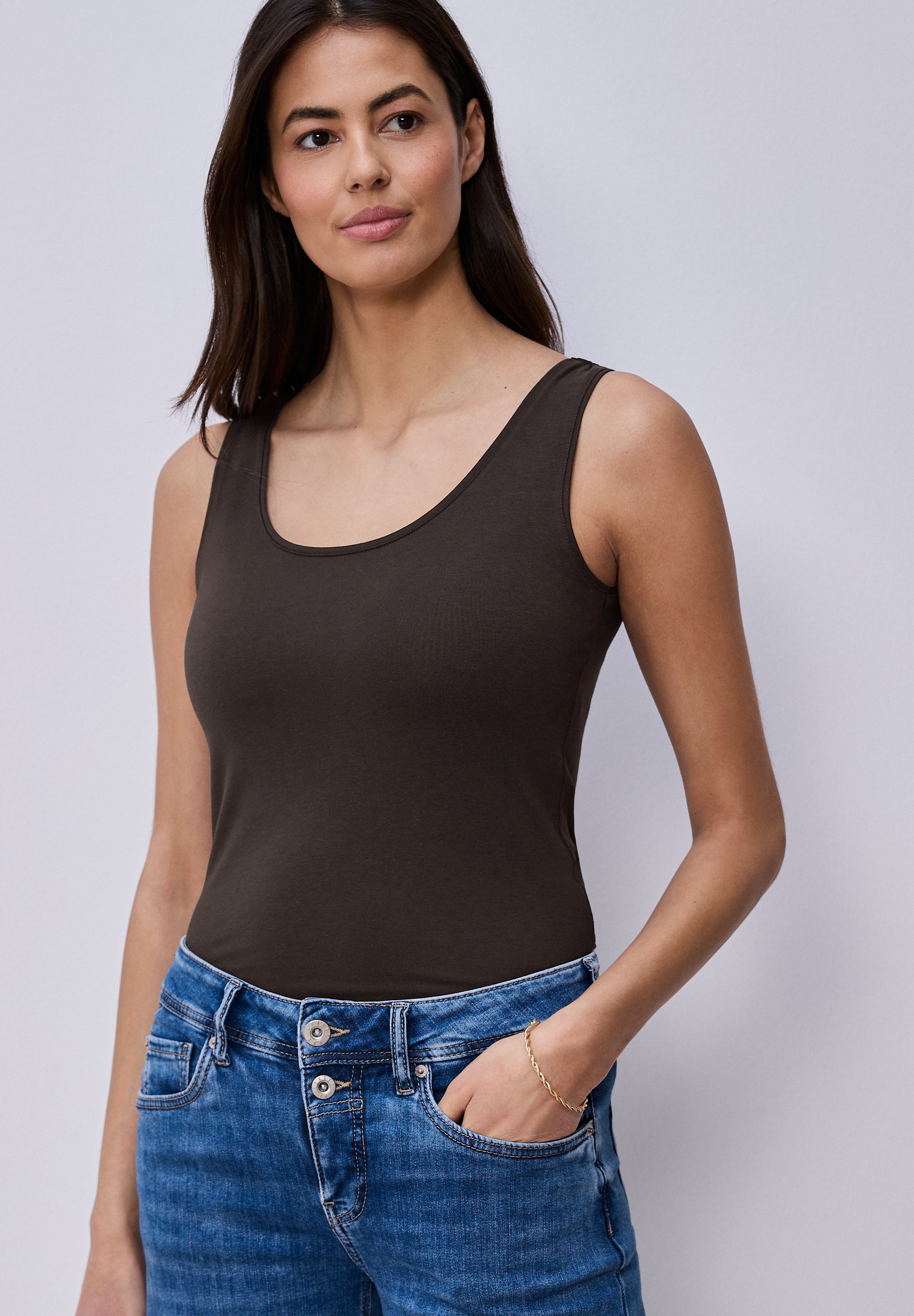 Street One Damen T-Shirts Espresso